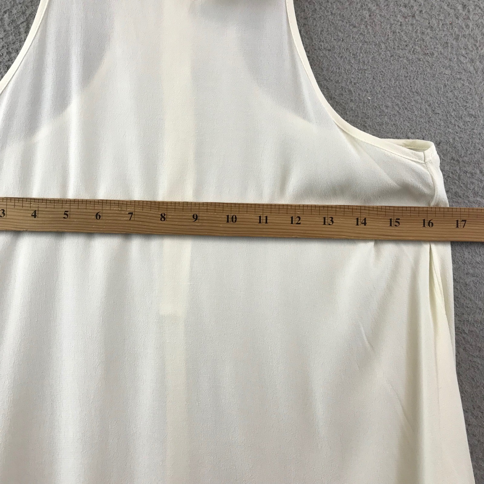 New TOBI XS Ivory Sleeveless High Low Dress Cutout Hem Casual Party Cocktail