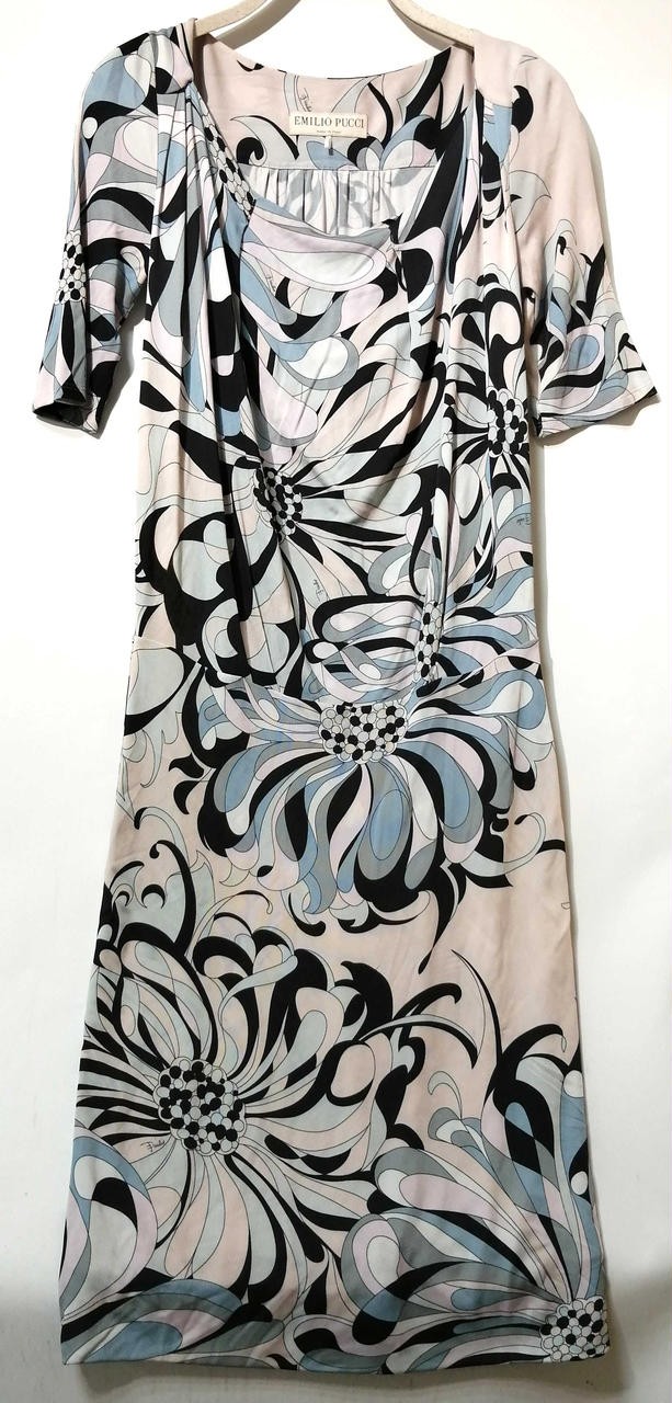 EMILIO PUCCI Short Sleeve Dress Length 39.3 inches Size 40