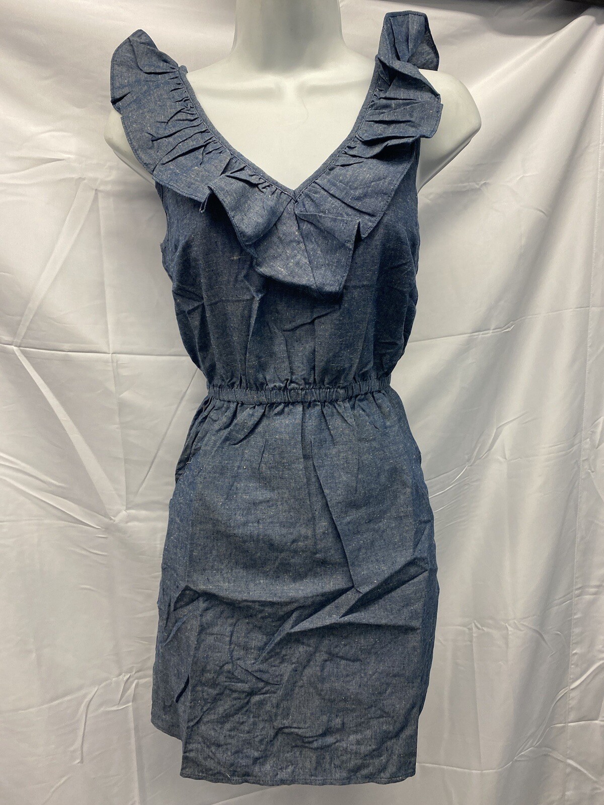 Alythea Ruffle Top Dress • Blue • Size M