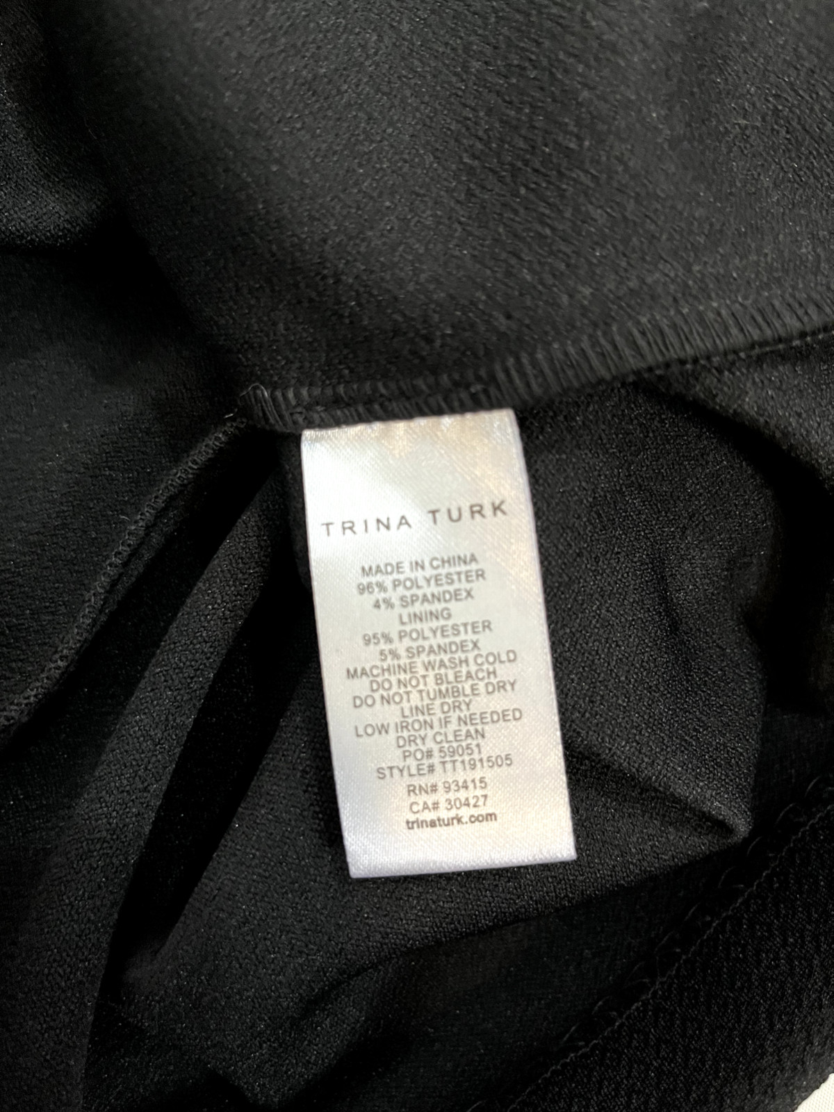 Trina Turk Black Flutter Cape Style Sheath Dress 8 NEW