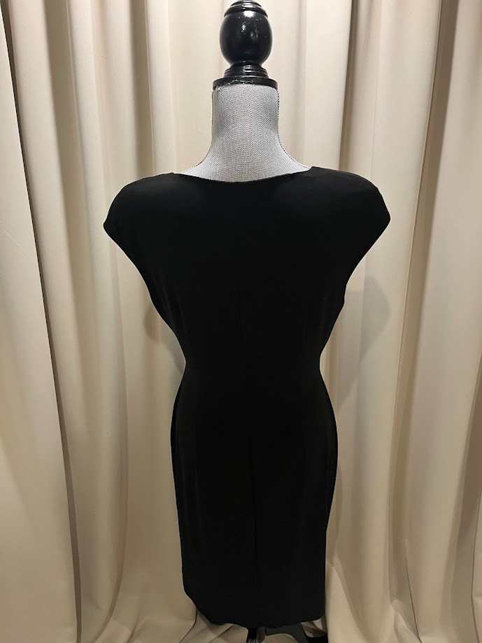American Living Cap Sleeved Black Knit Dress Size 10