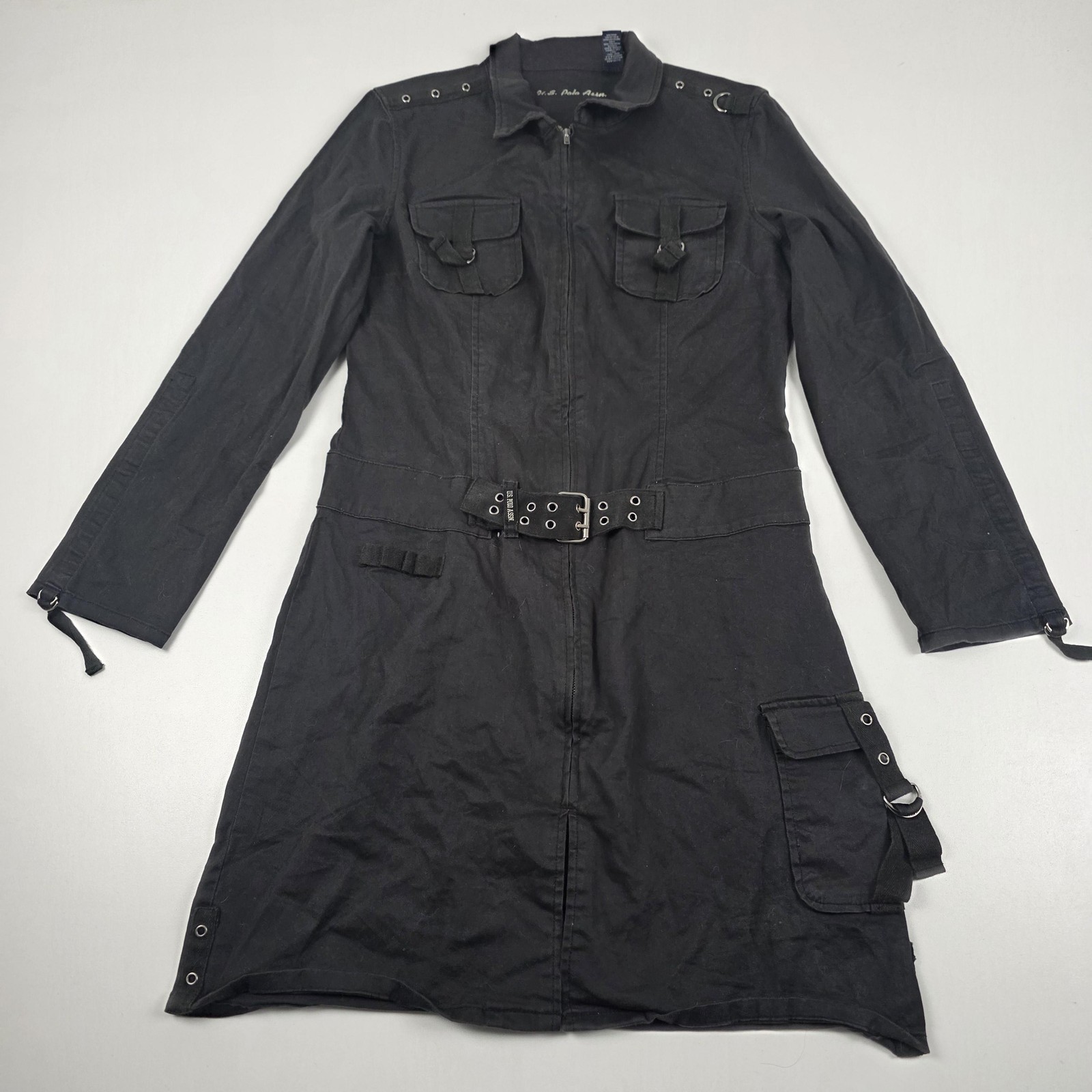 VTG Grunge Y2K U.S. Polo Assn Dress Juniors 13/14 Womens Medium Tripp Style