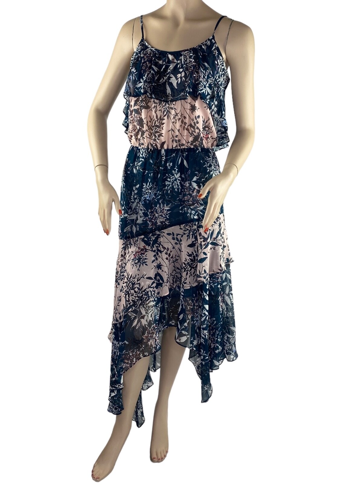 NWT $348 PARKER Silk Dress Boho Chic Festival Coquette Midi to Maxi XS