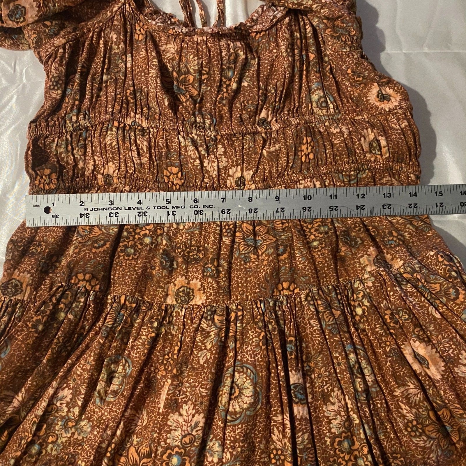 Ulla Johnson Juniper Mini Dress Rosebud Floral Smocked Cottagecore Boho Size 2
