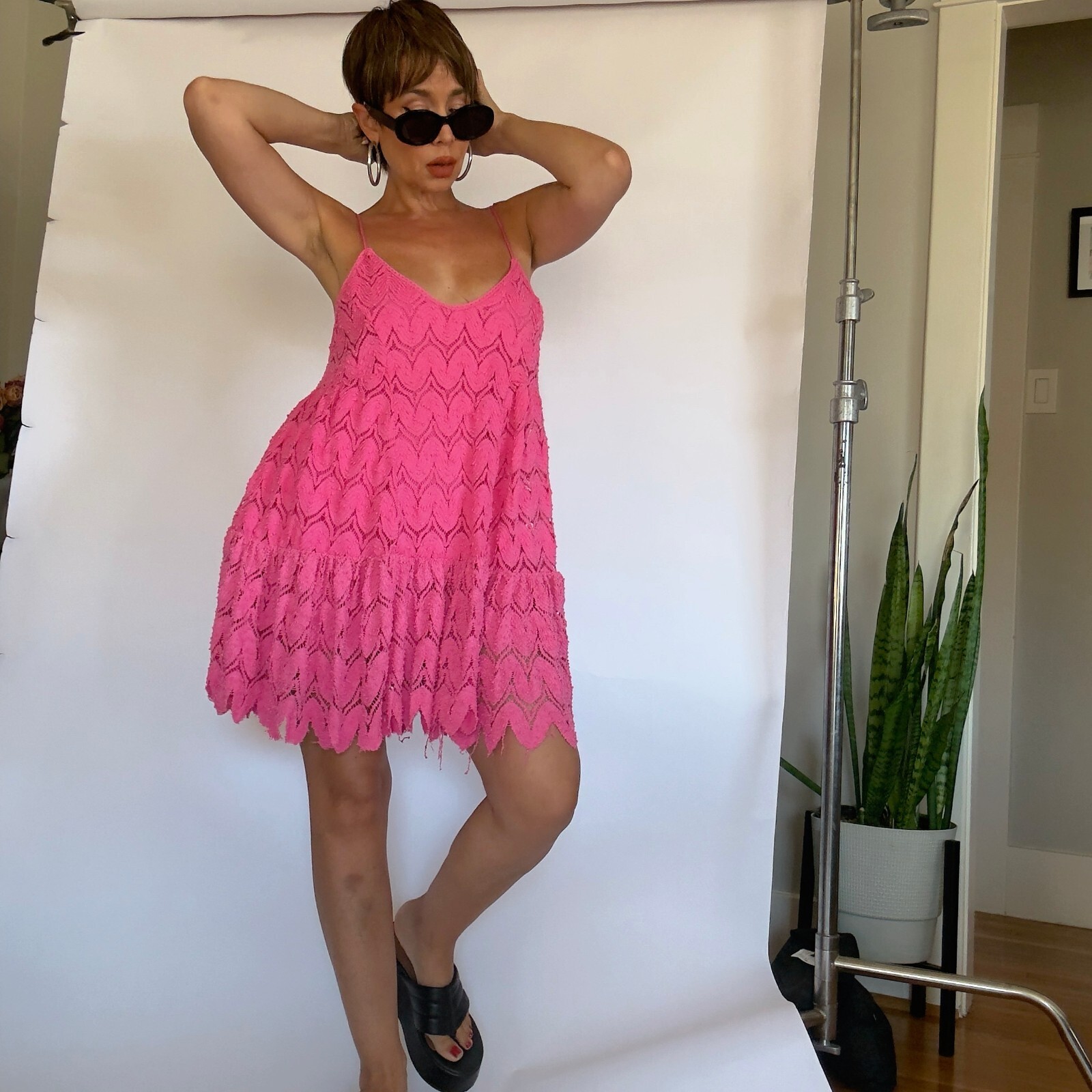 Crochet Mini Dress
