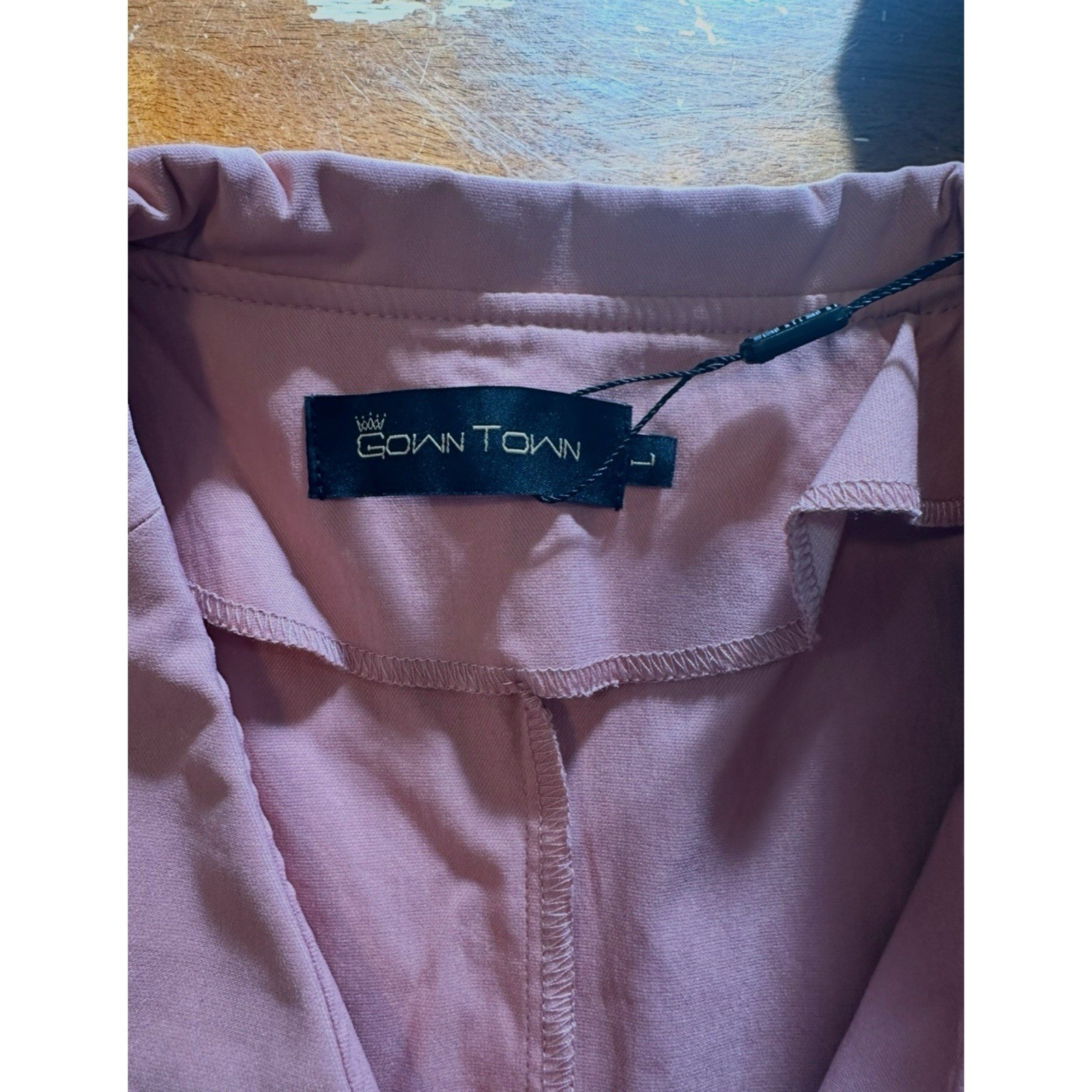 Gown Town NWT Salmon Pink Retro Rockabilly Swing Dress Size Large