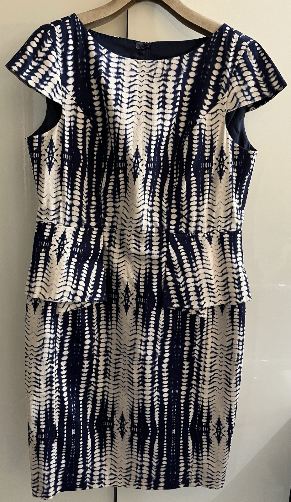 MARKS AND SPENCER Ladies Size UK 16 Blue White Shift Dress M&S BNWT RRP £45