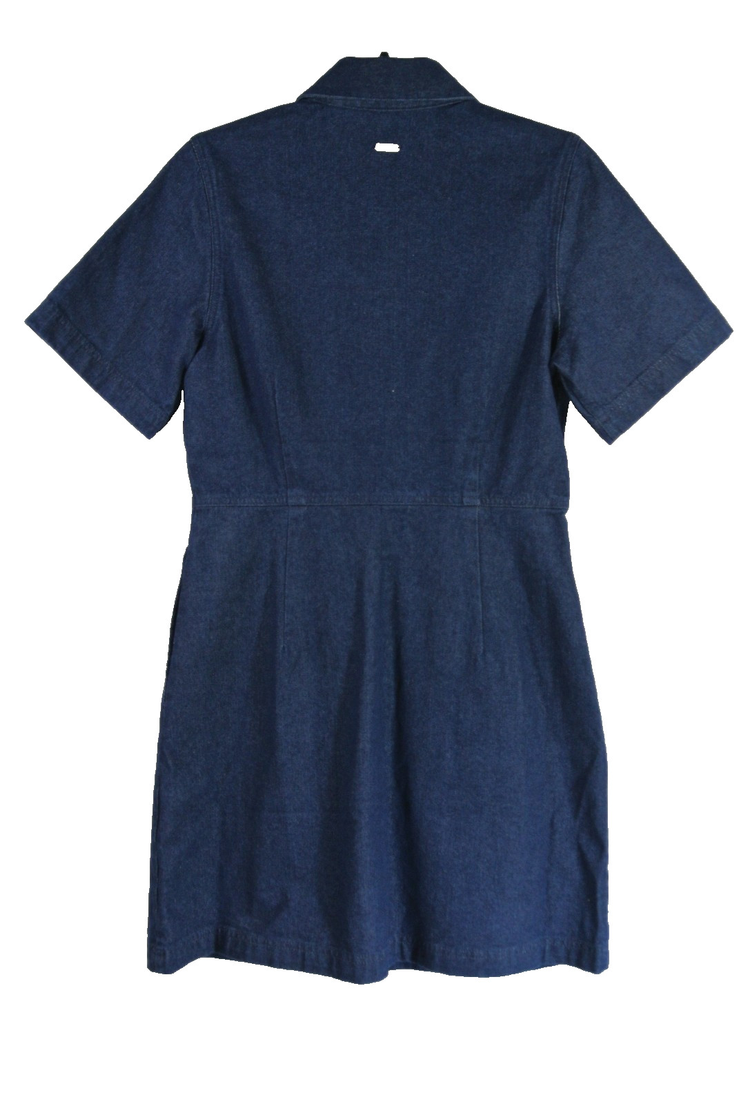 NEW, Barbour Women’s Maia Pointed-Collar Mini Denim Dress in Blue Sz 4 #MD2139