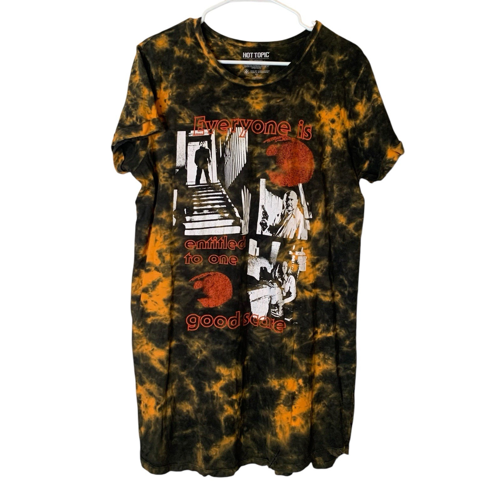 Halloween Michael Myers One Good Scare Cotton Boogeyman T-Shirt Dress Size 12