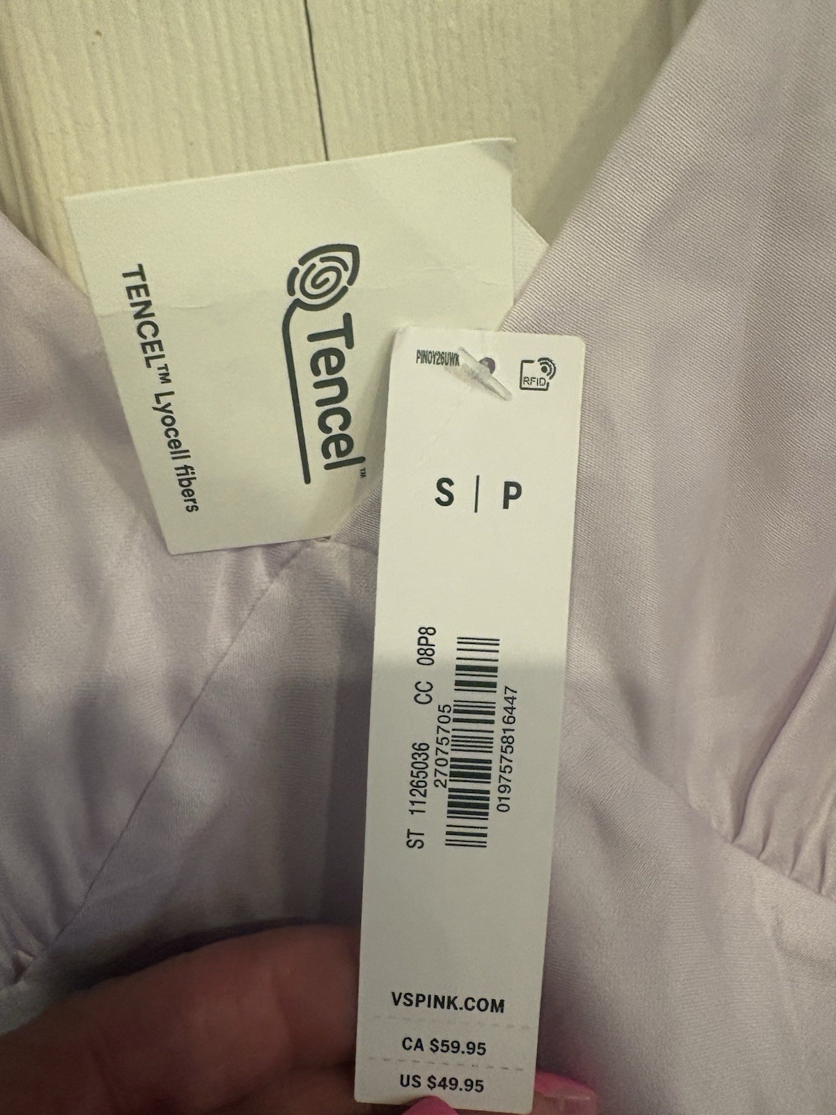 Victoria’s Secret PINK Satin Mini Slip Dress Sz S Lavender Ruffles Side Zip NWT