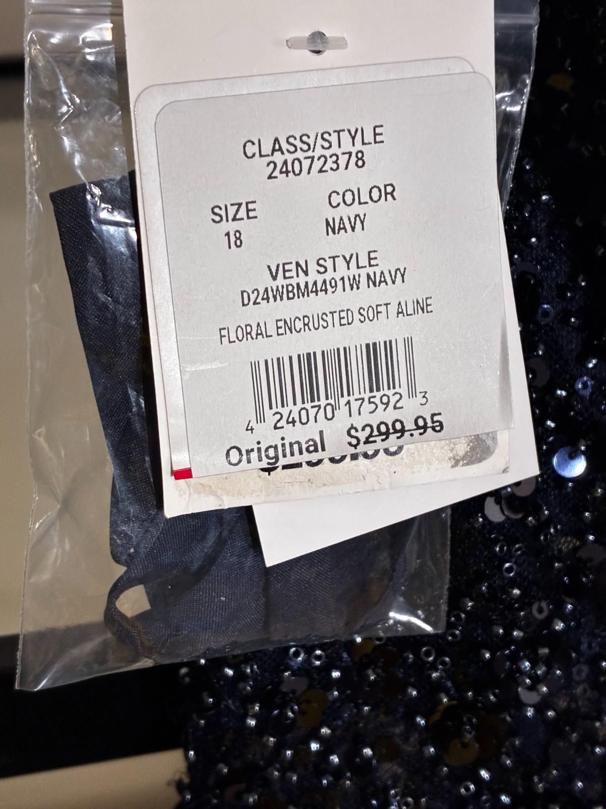 NWT-Jules&Cleo-Glitter Sheer Beaded Bodice Strapl’s Tulle/POCKETS-Sz 18-Ret $300
