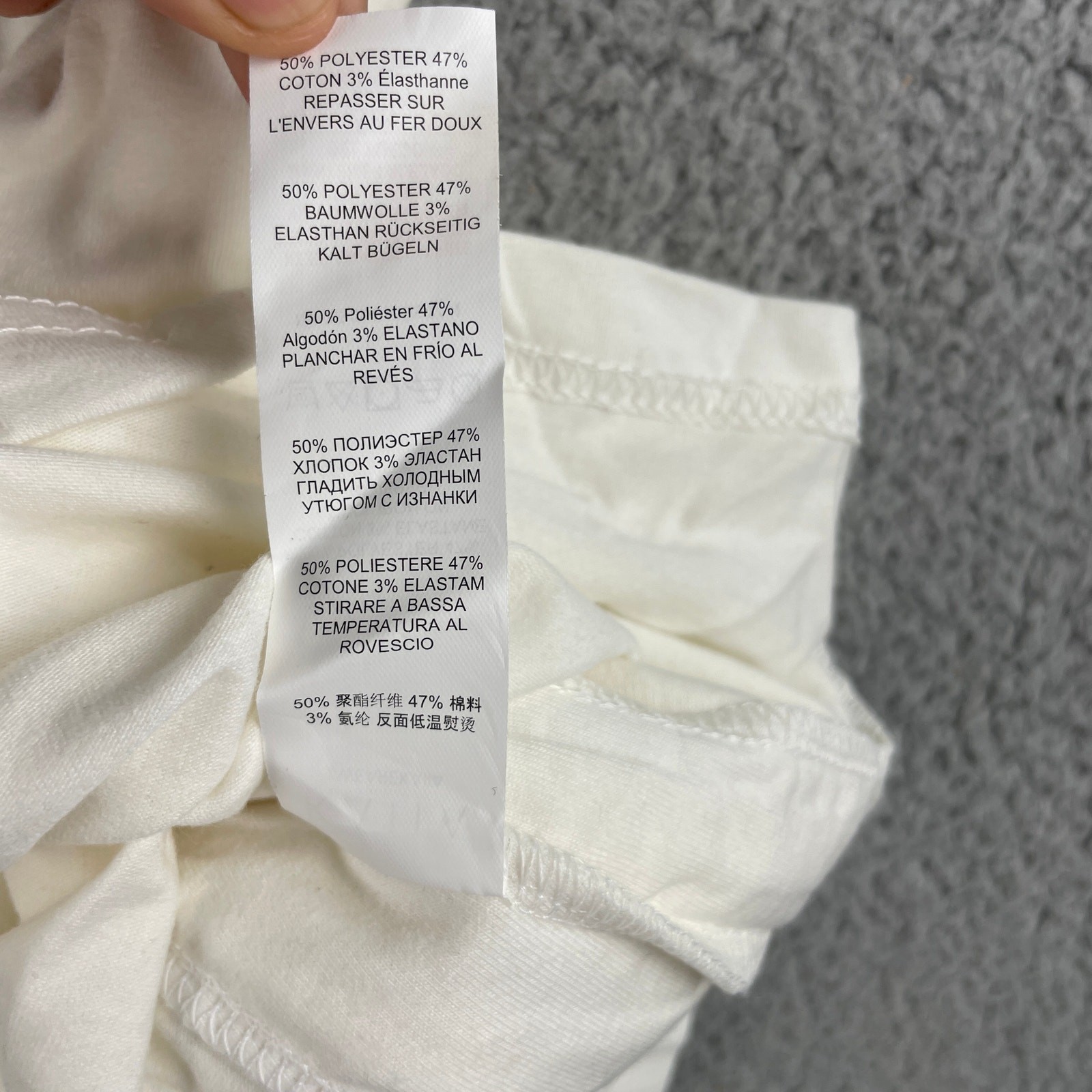 Kaiia Women’s US 6 White Polyester Cotton Elastane Bodycon Mini T-Shirt Dress