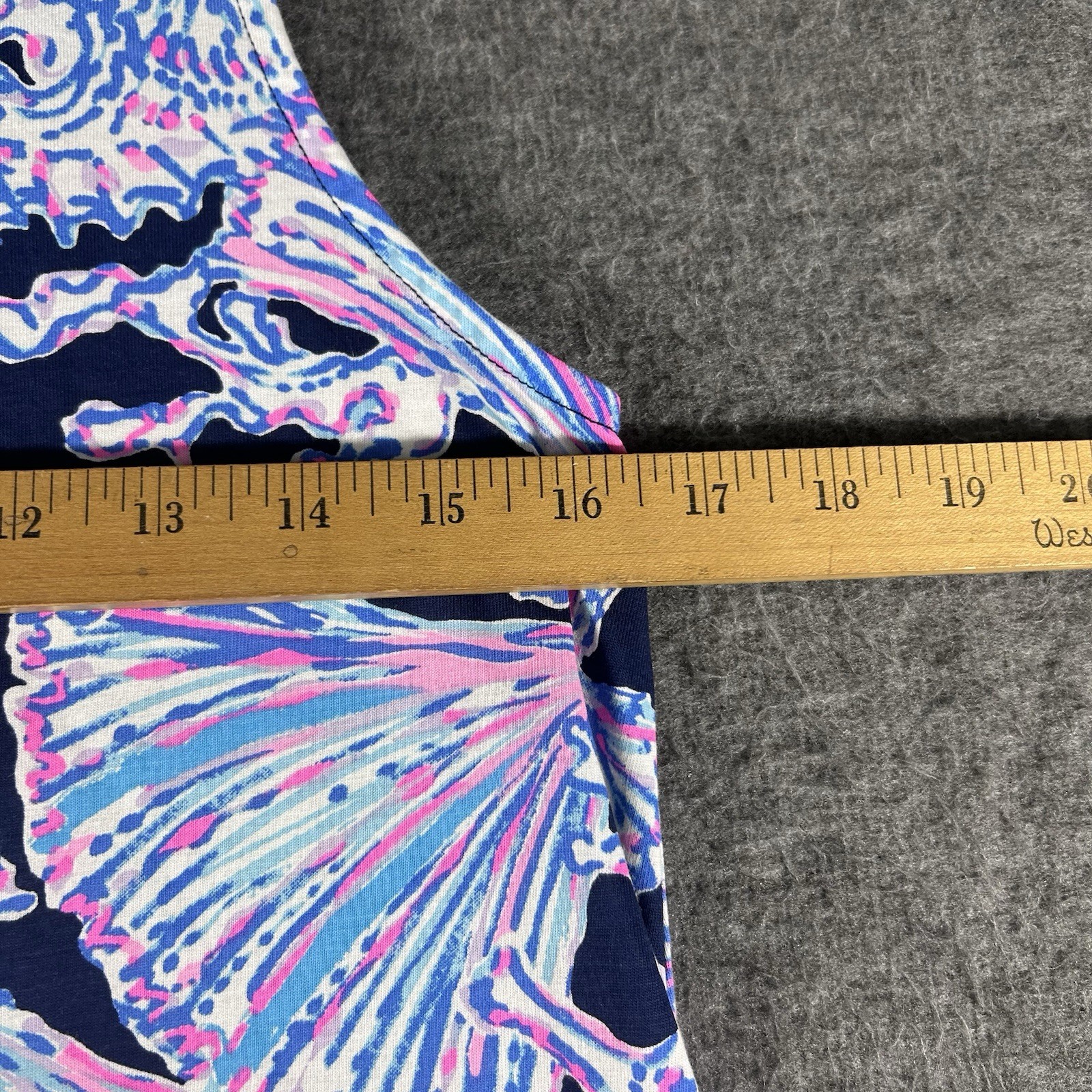 Lilly Pulitzer Deep Sea Navy Shells Luella Shift Dress S Pima Cotton Beach Coast