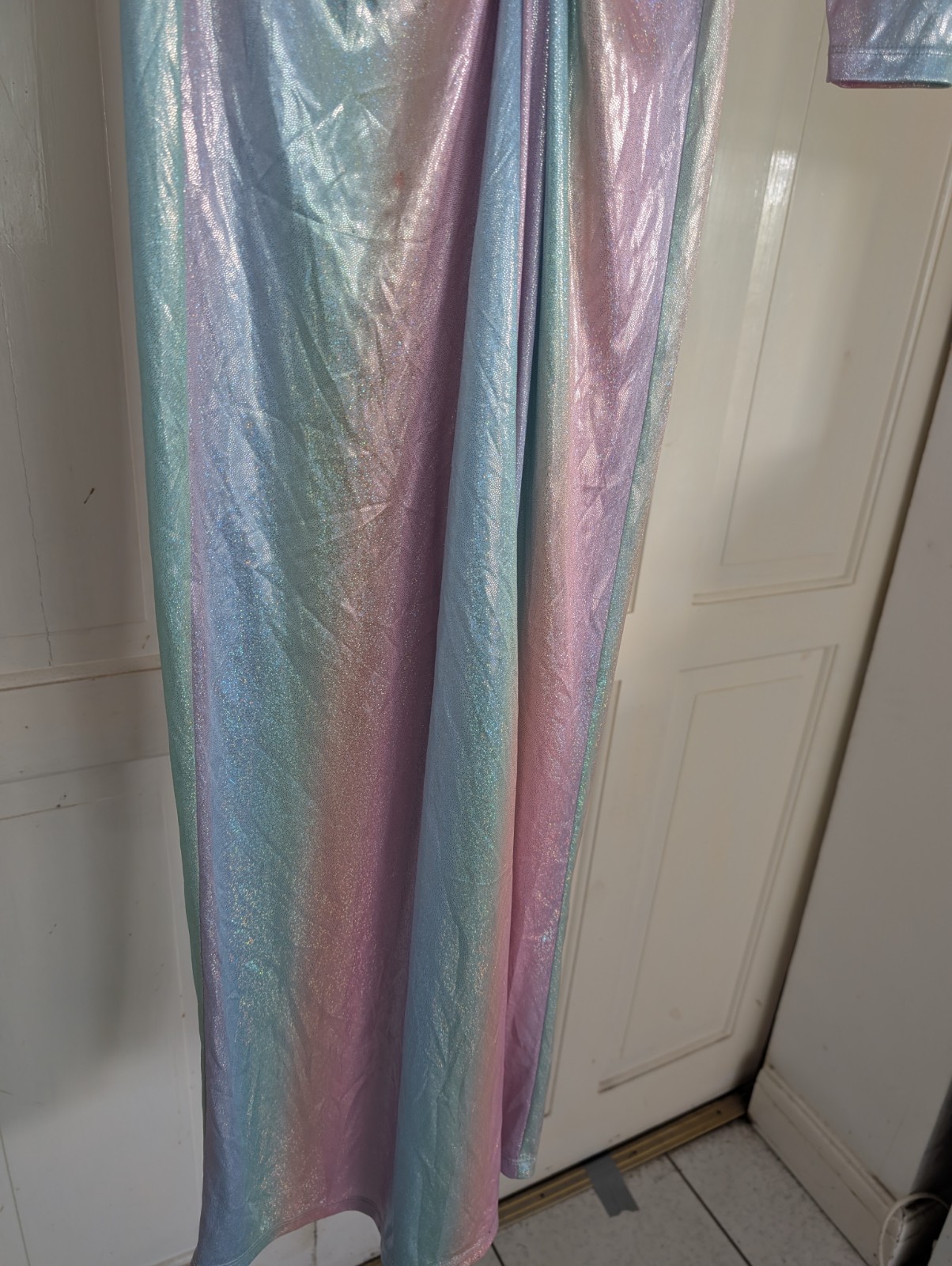 Miscreants long sparkly multicoloured dress size UK 8
