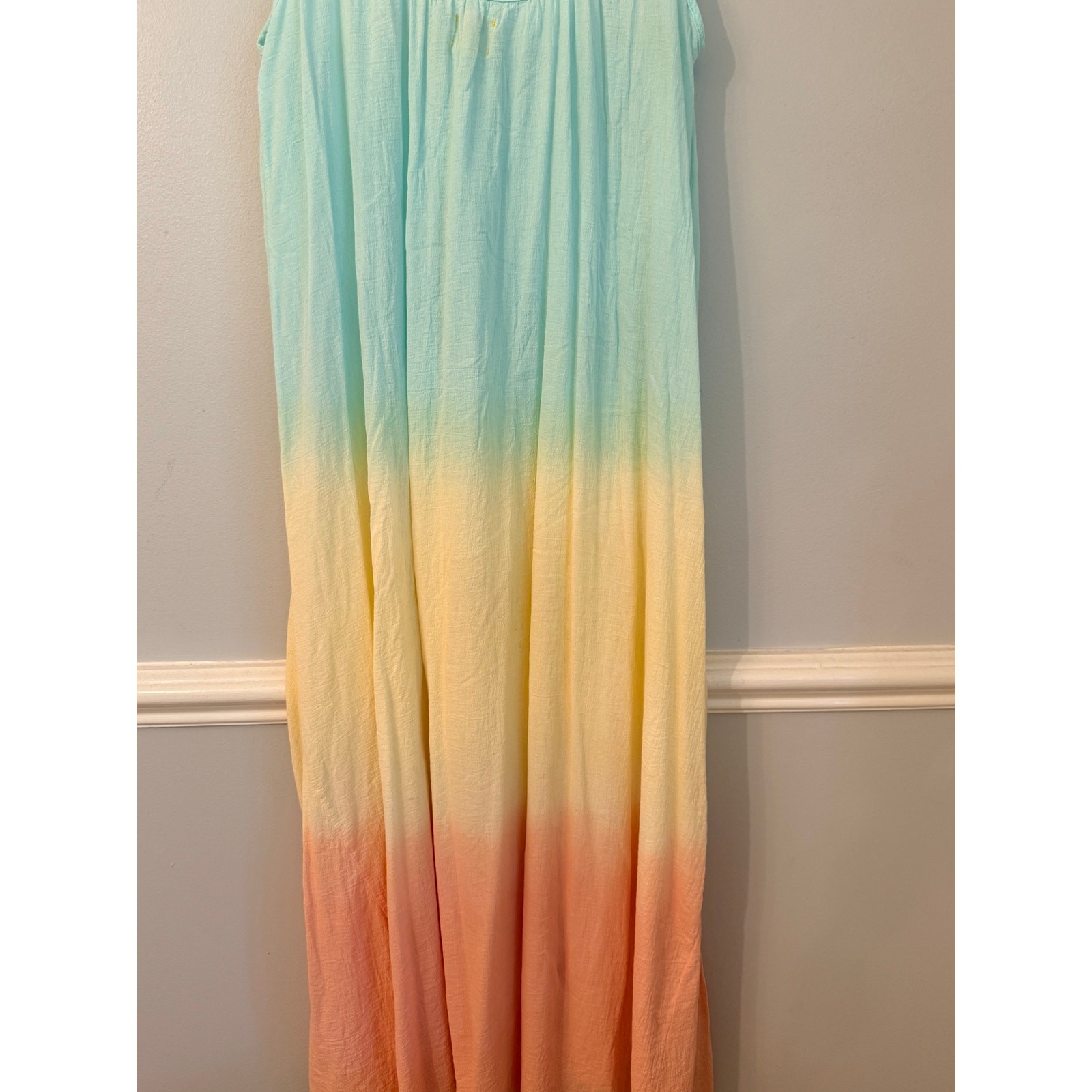 9seed Resort Ombre Cotton Maxi Dress One Size Made in California