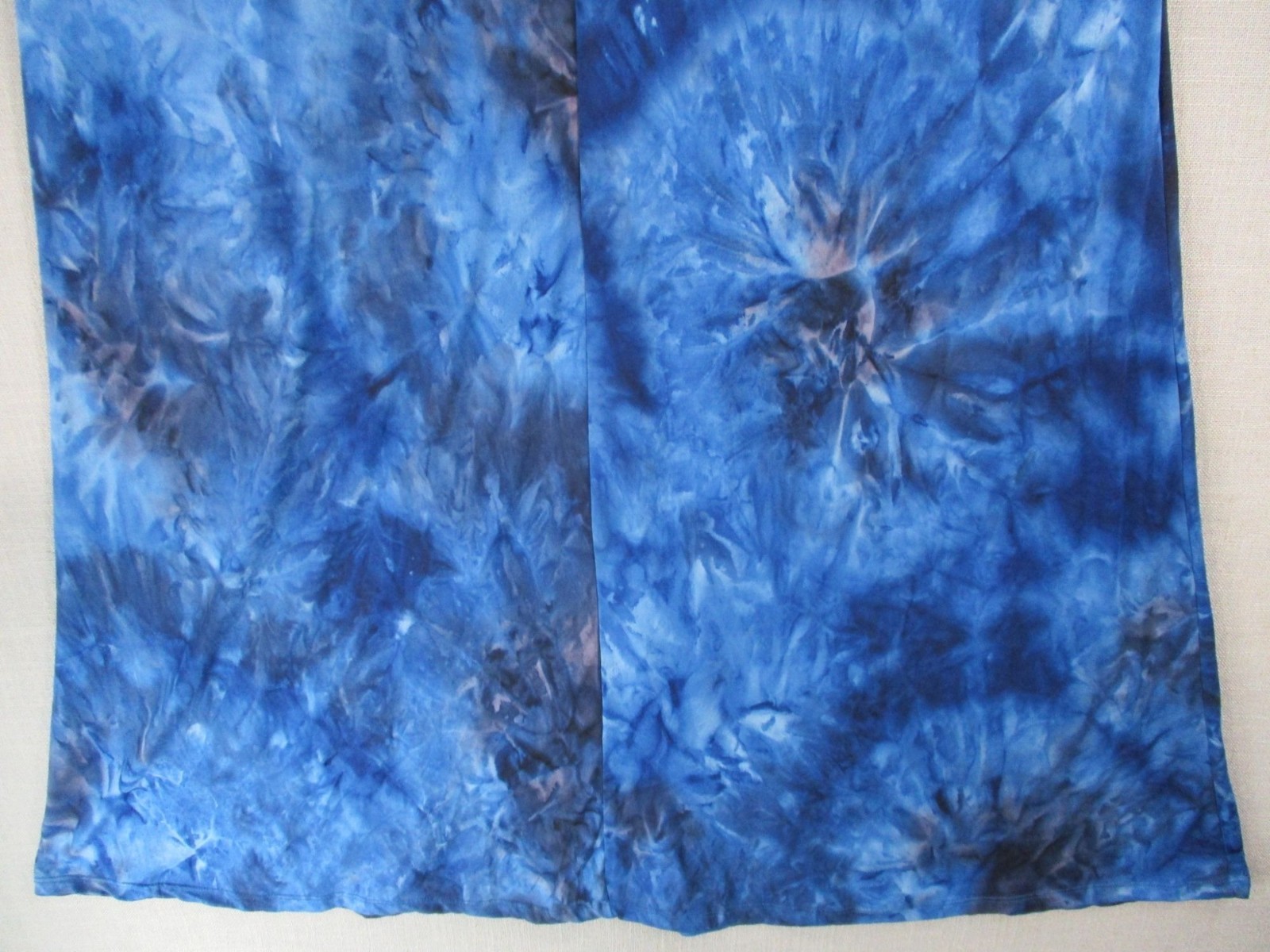 Blue Tie-Dye Maxi Dress By Ninexis With Adjustable Straps Sleeveless Lightweight