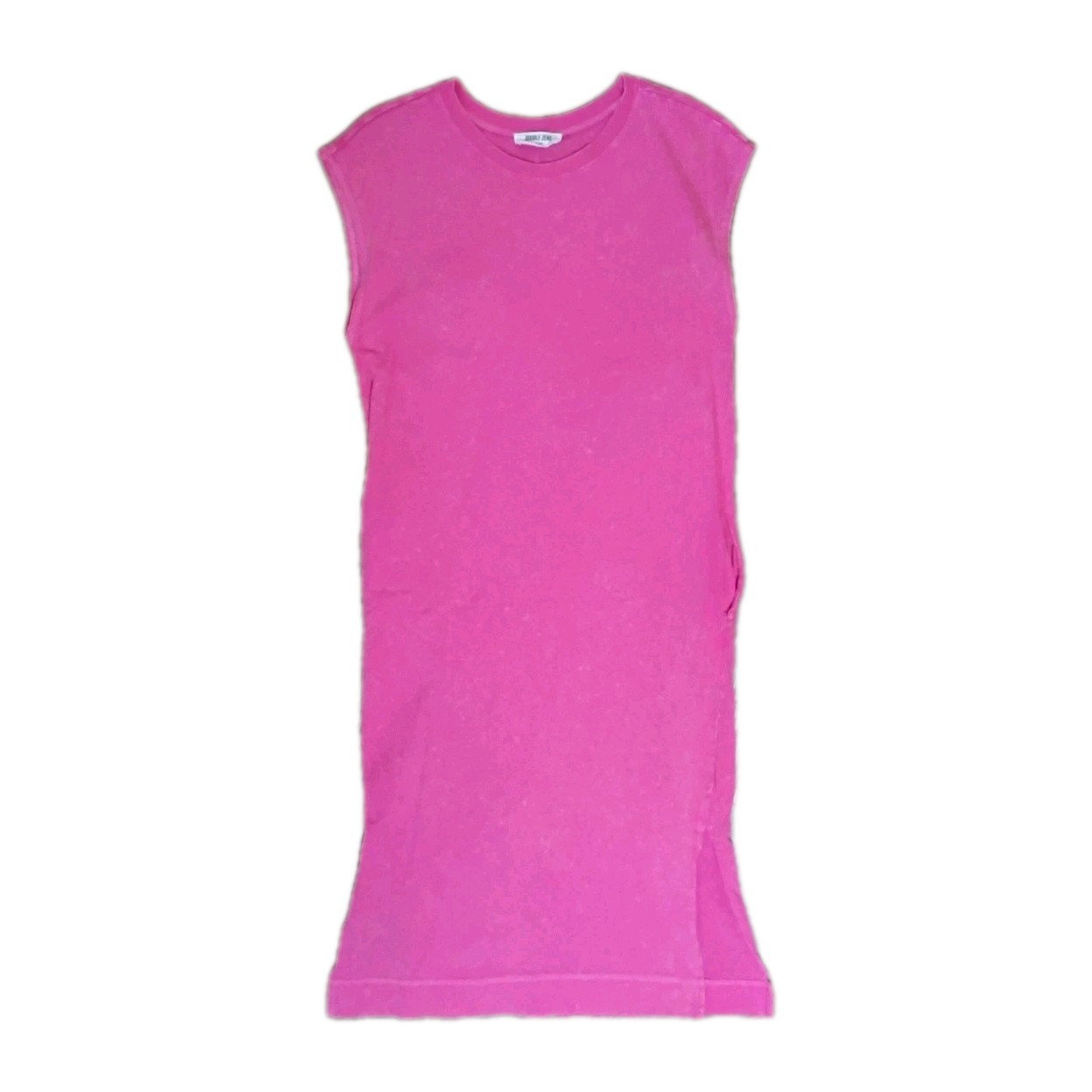 Women’s Small Pink Sleeveless Slouchy Minimalist Chic T-shirt Dress Double Zero