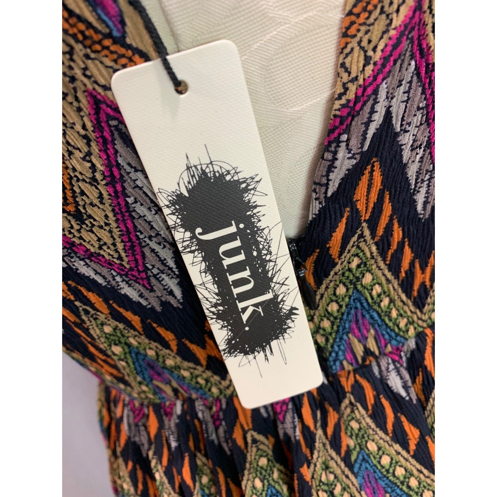Small Junk Clothing New Tribal Aztec Print Maxi Dress Lined