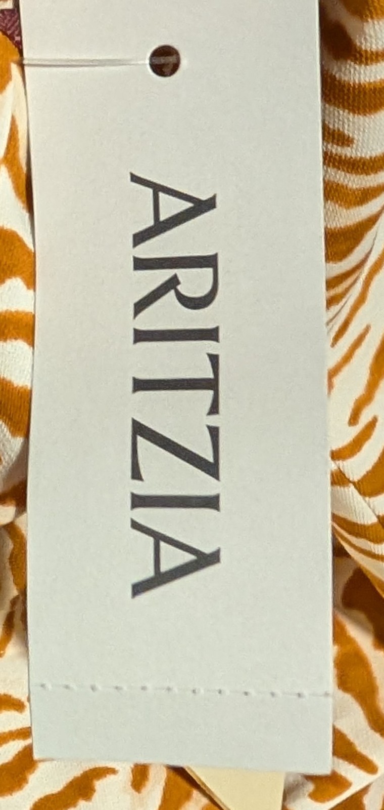 Aritzia Little Moon Julep Dress L/S Ruffle Wrap Dress Giselle Amber Earth S NWT