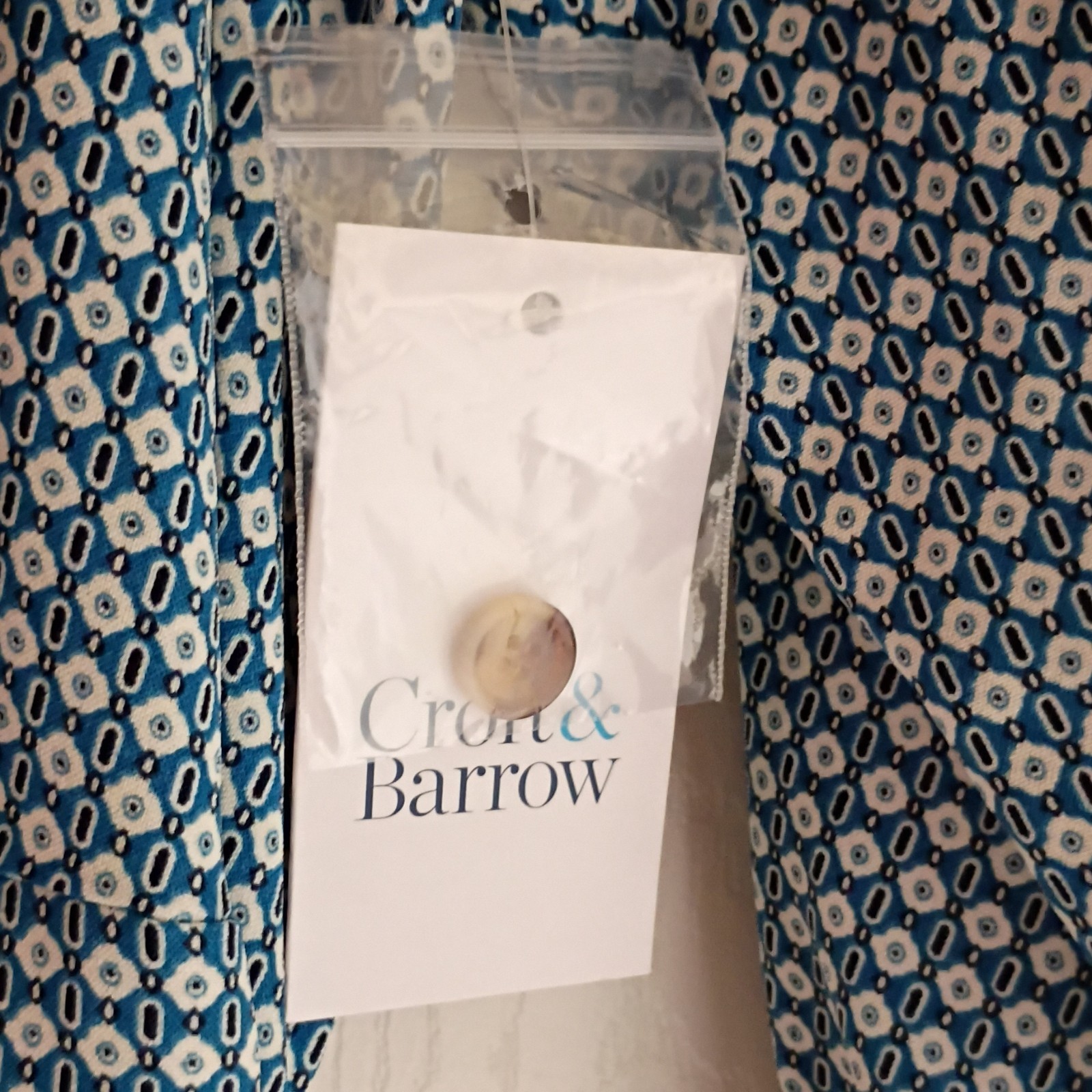 Croft & Barrow Women’s Geometric Shirt Dress Button-Front Belted XL Midi 3/4