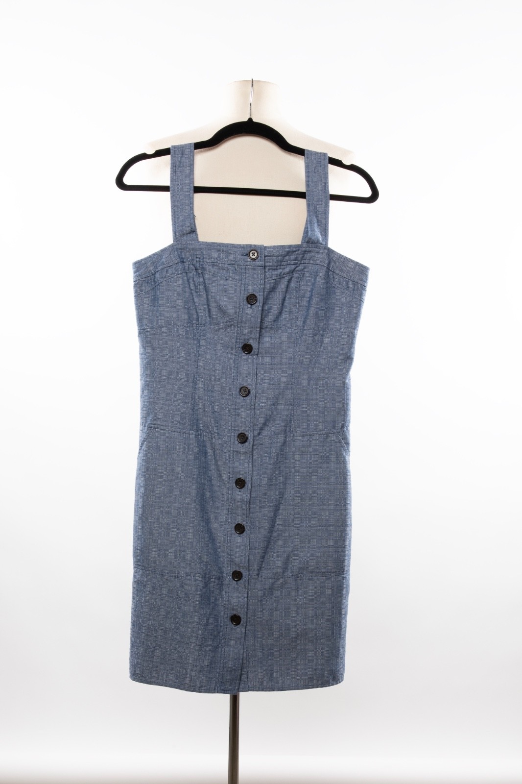 Derek Lam Blue Button Up Dress Size 6