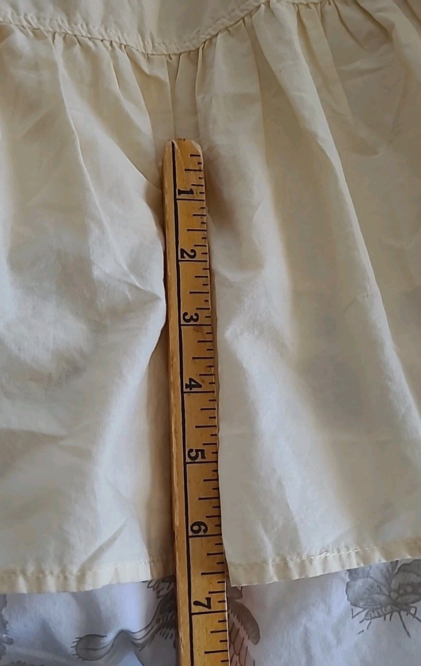 Devotion Twins Sundress Medium M – Ivory Natural Tie Shoulders Cotton Greece NWT