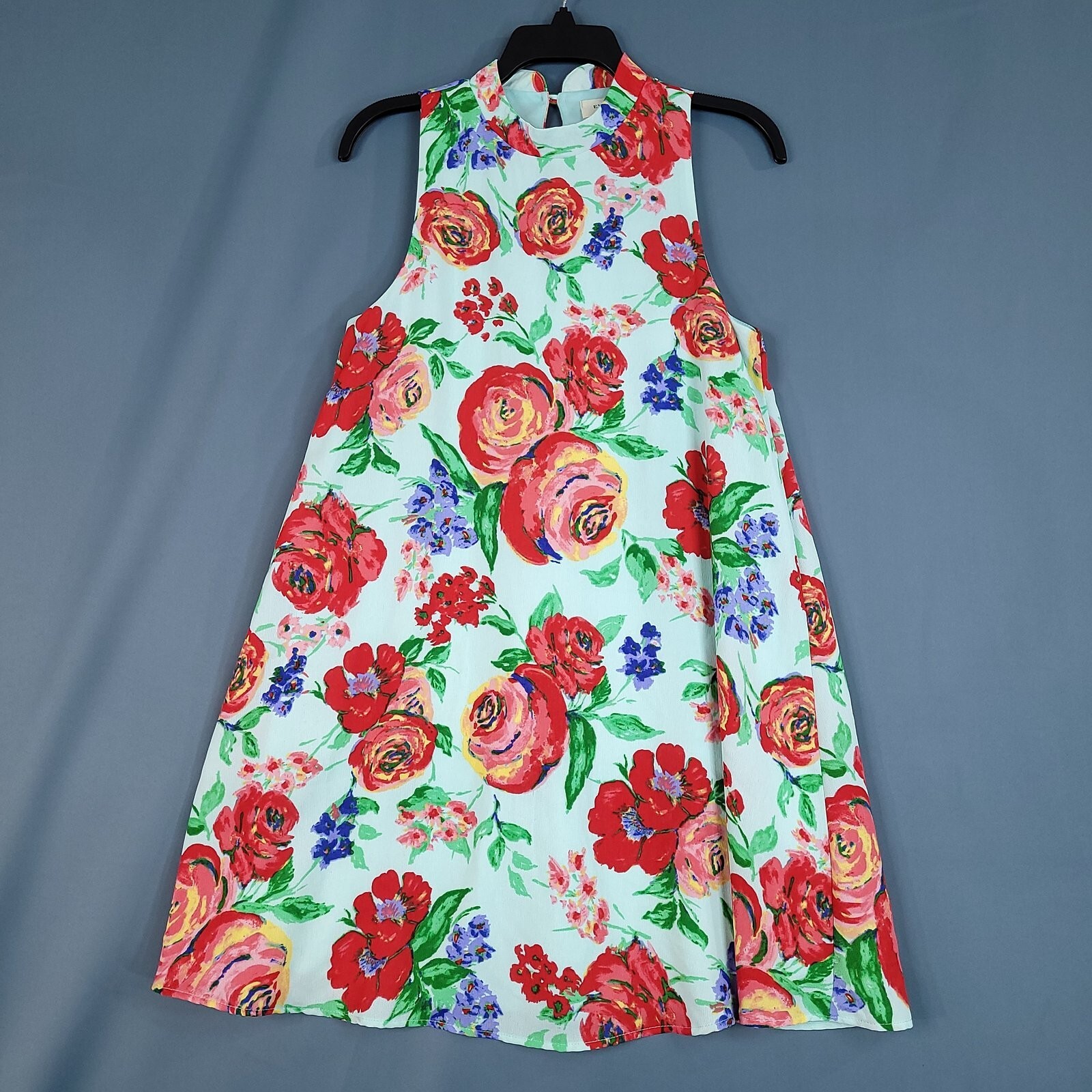 Everly Women’s Sleeveless Floral Sheath Dress Midi Pullover Multicolor Size S