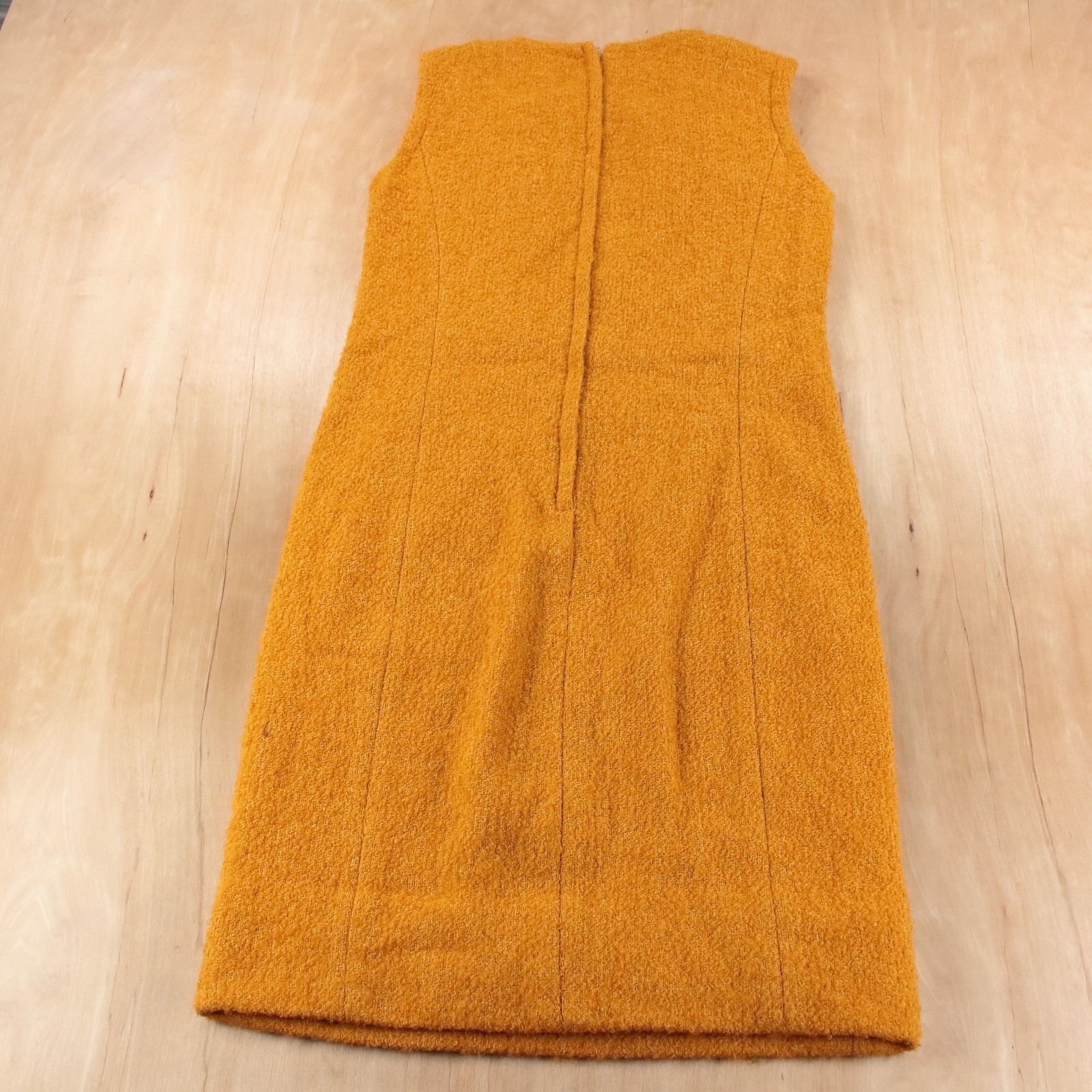 ANDREA GAYLE mohair pencil wiggle shift midi dress fits SMALL vtg 60s 70s mod