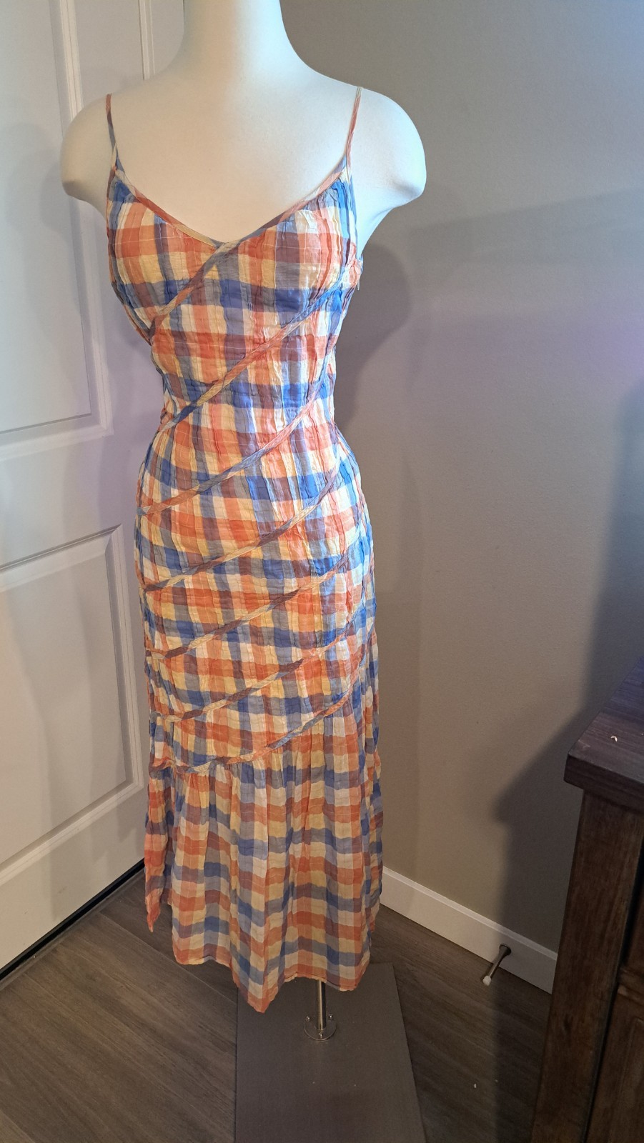 Rejina Pyo Designer RTR Gingham Dress British Size 6