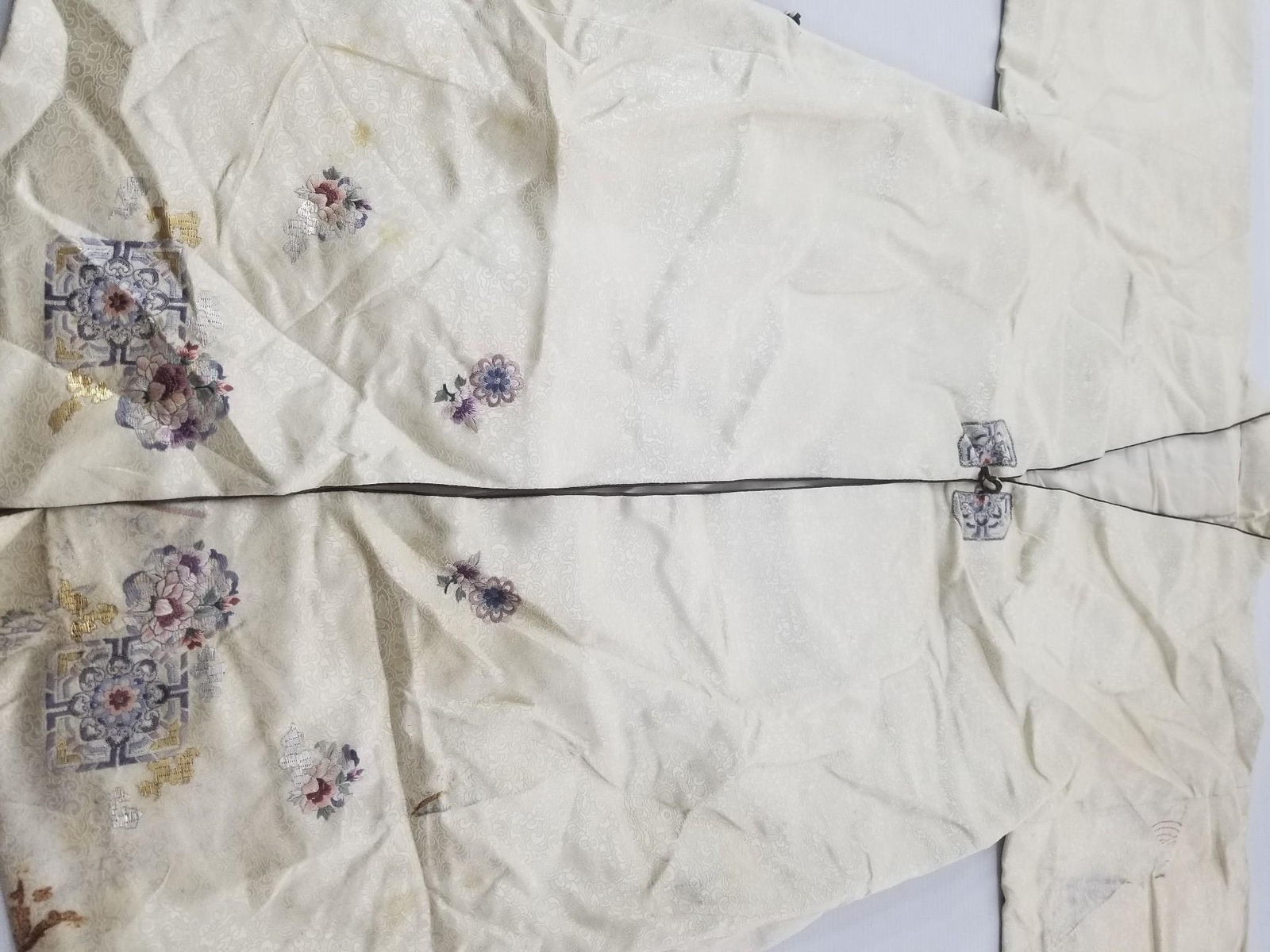 Vintage Traditional Korean Silk Embroidered Hanbok Jacket