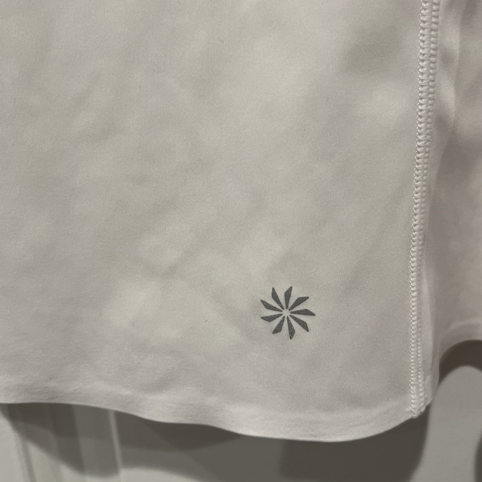 Athleta Levitate White Workout Exercise Dress Built In Bra Racerback Large