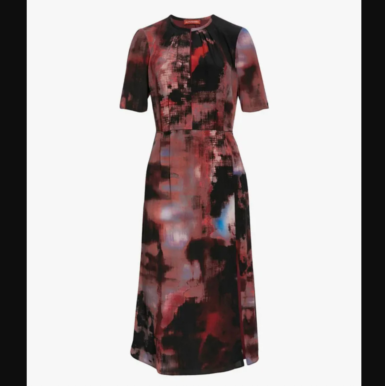 $1495 NWT Altuzara Juniper Berry Strokes Gladys Dress size FR 38/6