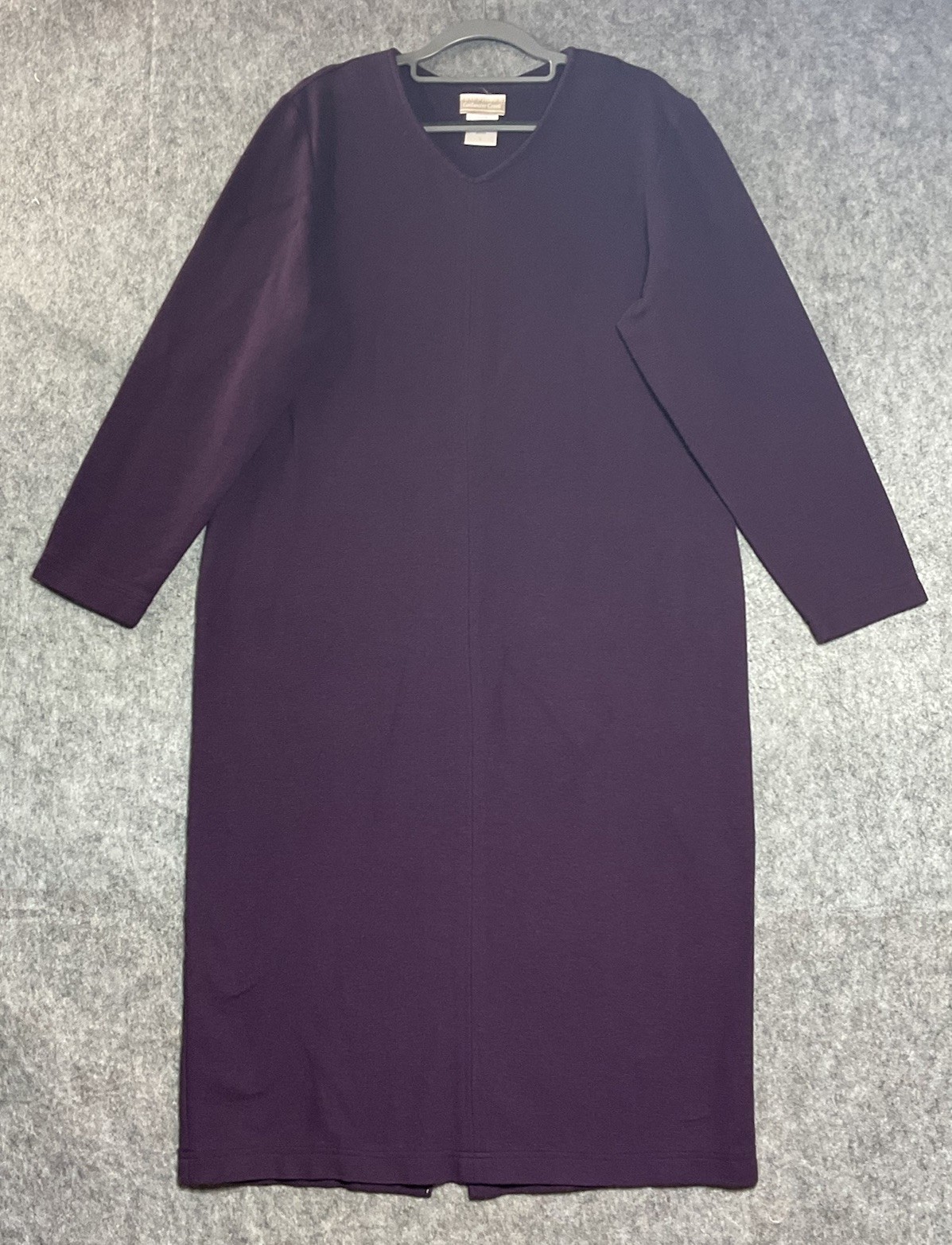 Vintage Coldwater Creek Dress Womens Large Purple Knit Maxi Capsule Classic USA