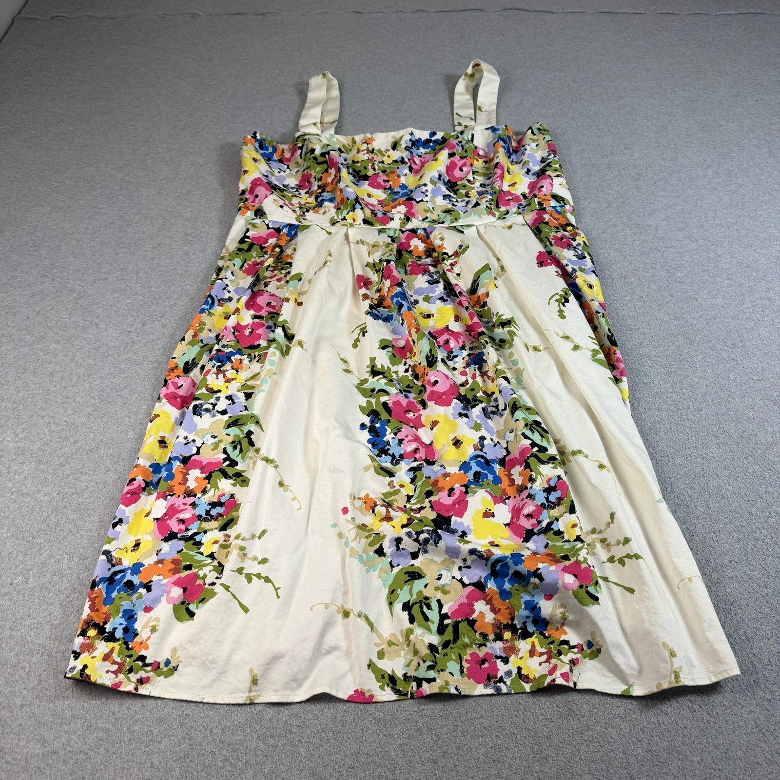 Jessica Howard Dress Women 18W Cream Floral Fit Flare Wedding Formal Party Churc