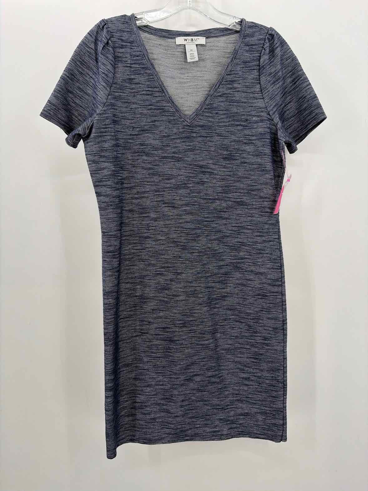 Pre-Owned WHBM Blue Size XS Knee Length Short Sleeve Dress