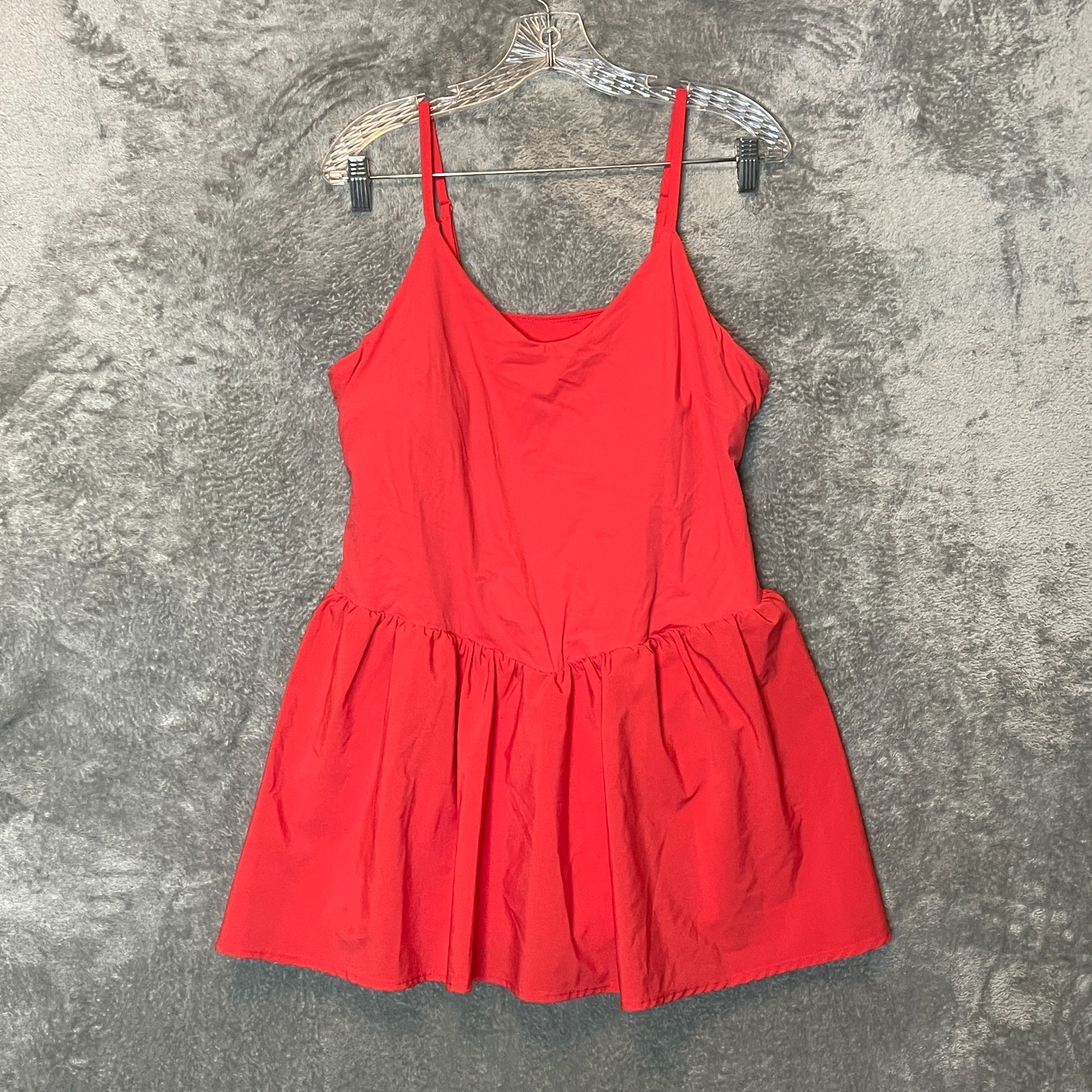 JoyLab Women Knit Asymmetrical Pleated Active Dress 2XL Tenniscore Sporty Chic