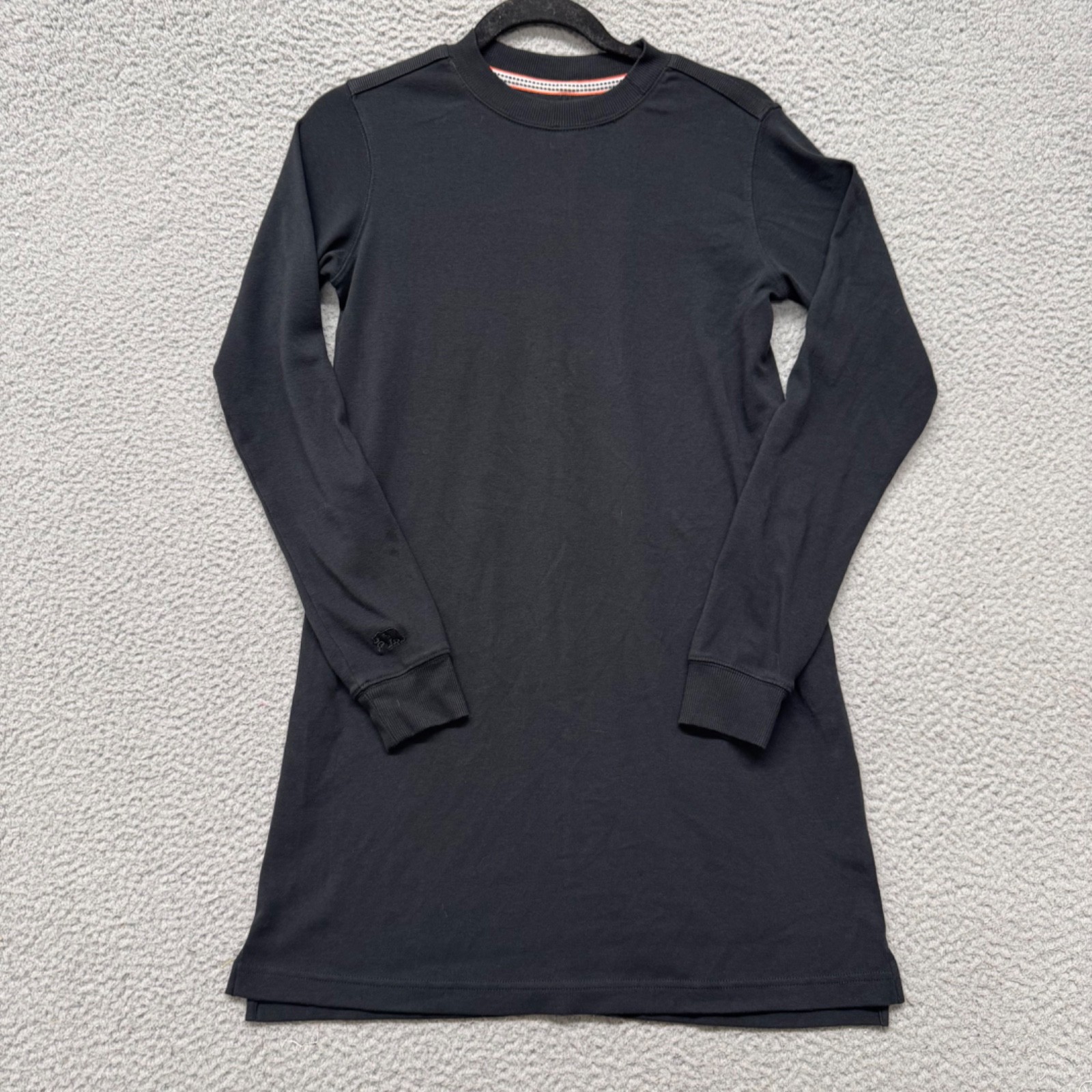 The Normal Brand Dress Womens XS Black Long Sleeve Minimalist Comfort