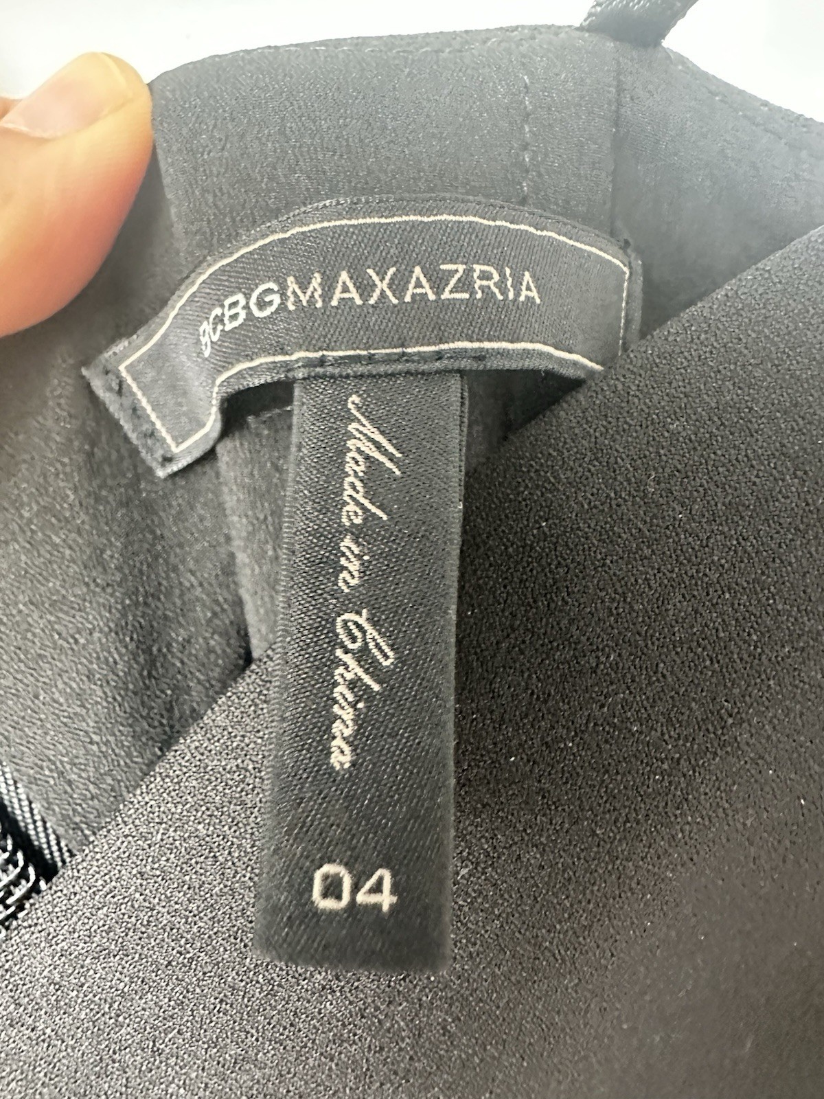 BCBGMaxAzria Black Asymmetrical One-Shoulder Cocktail Dress Size 4