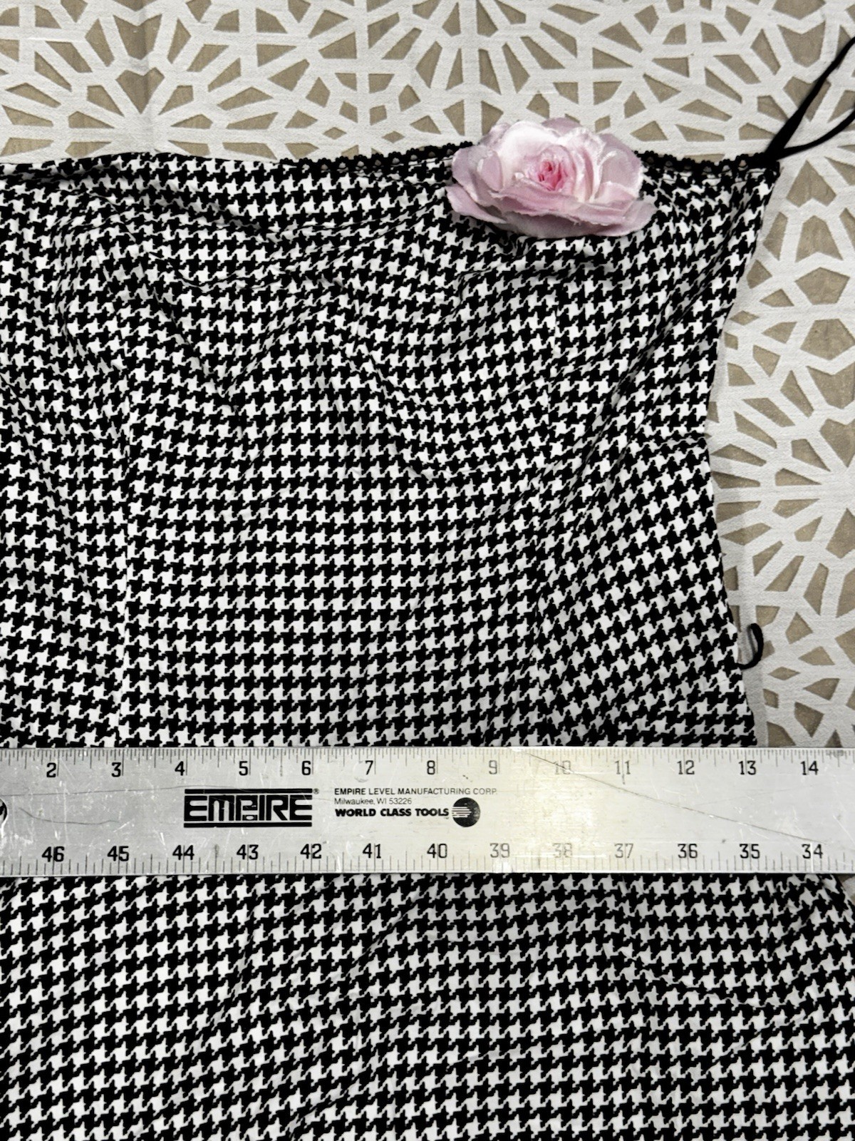 Houndstooth Goth, Dance, Punk Pink Tulle Lace Mini Dress Sz 9