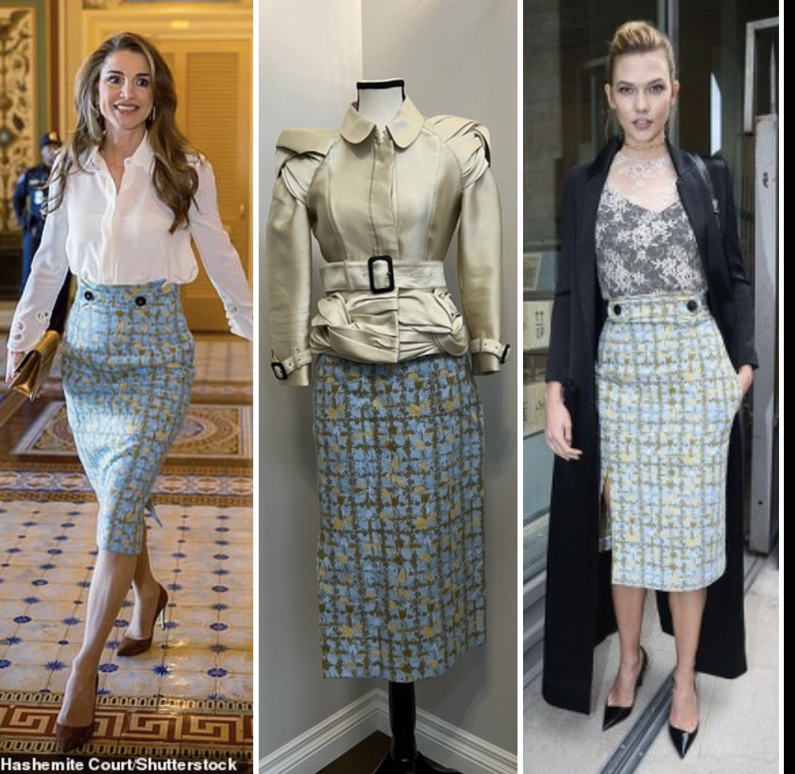 Runway Christian Dior couture skirt size FR40 ASO Royal