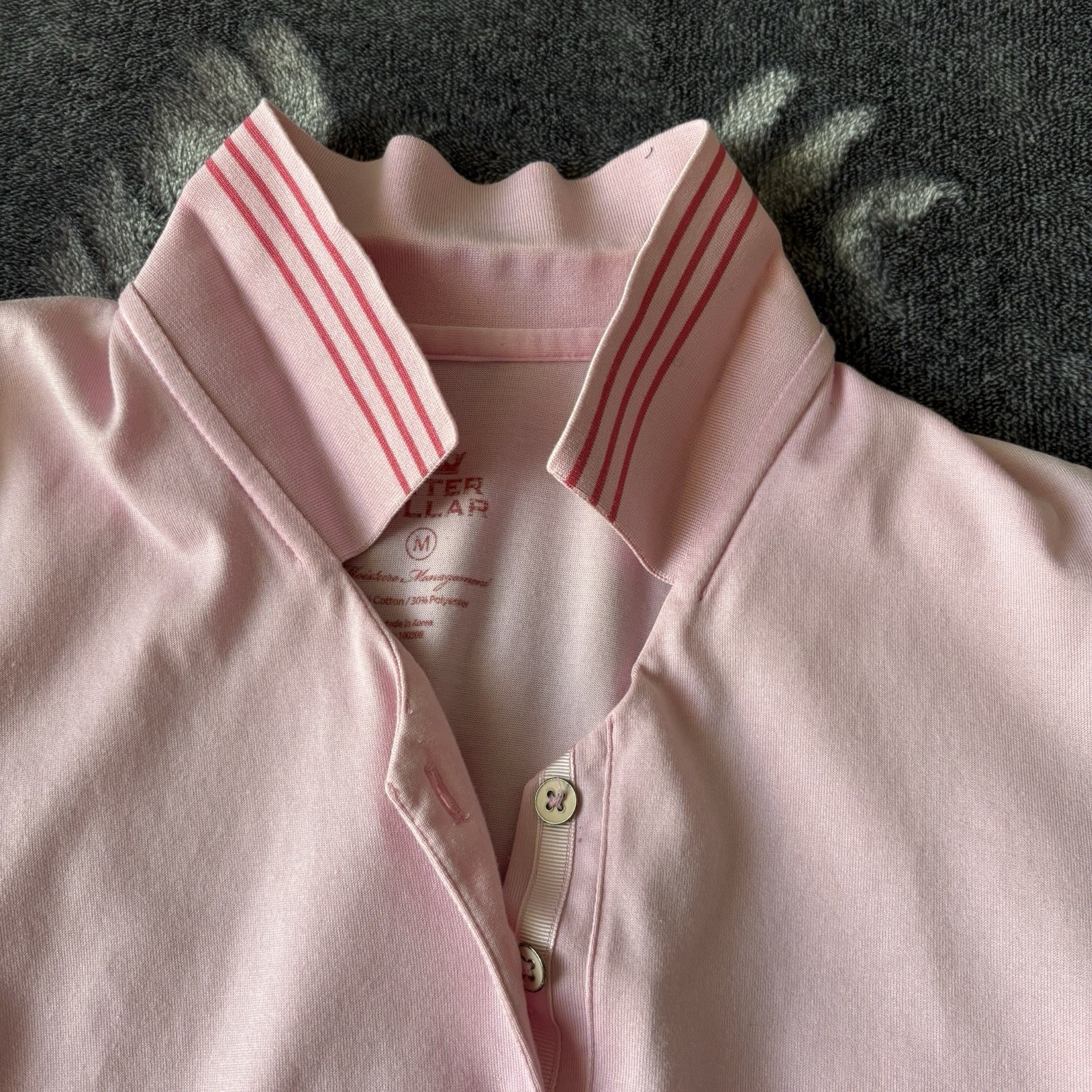 Peter Millar Womens Pink Performance Golf Dress Medium Polo Collared Sleeveless