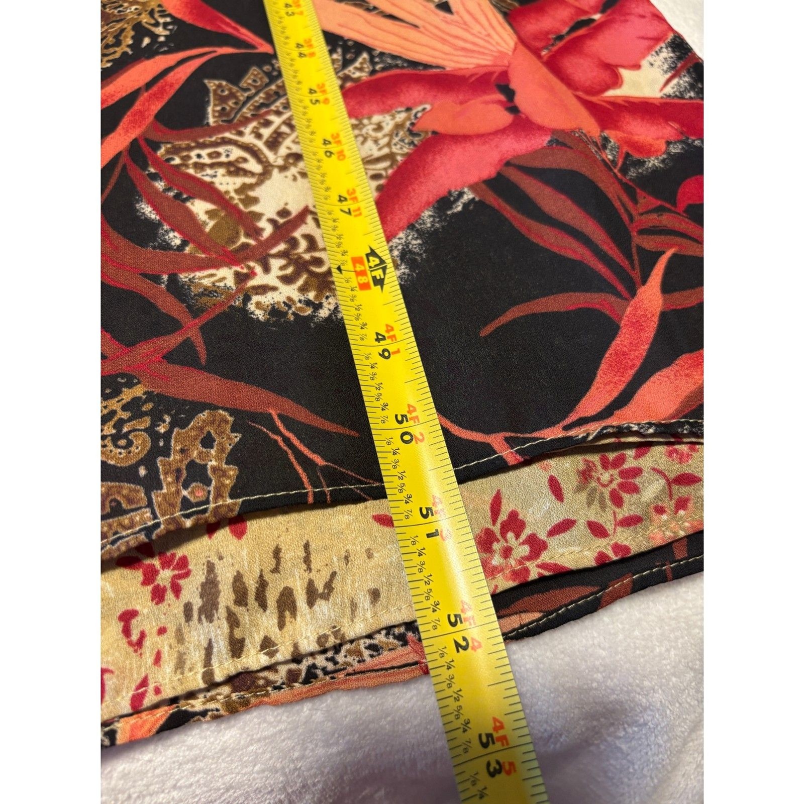 Studio Ease Tropical Animal Print Maxi Dress Size 12 Red Brown Y2K Resort Bold