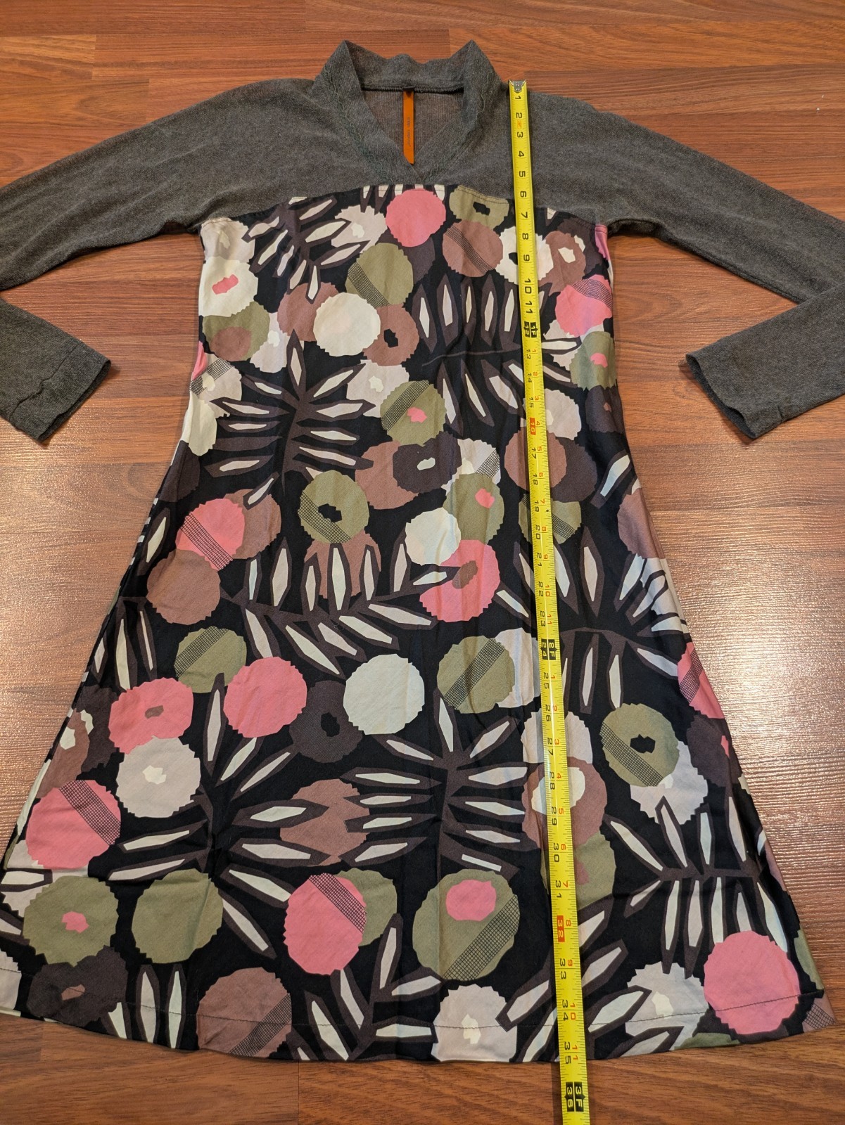 Cop Copine Dress EU 40 Abstract Floral Knit Mini Y2K French Designer Women