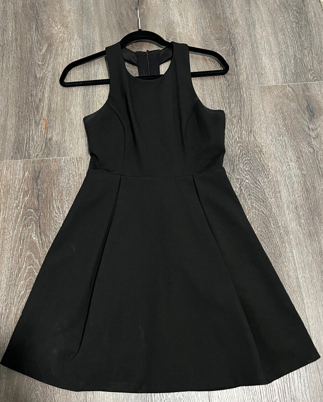 Lulus Black Party Cocktail Dress Mini Above Knee Cut Out Flare Lined Women’s M