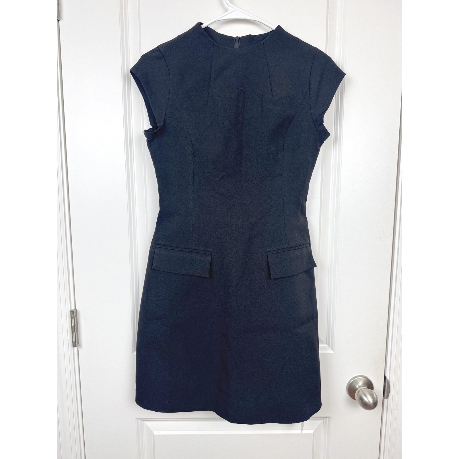 Commense Elegant A-line Mini Dress Black Small