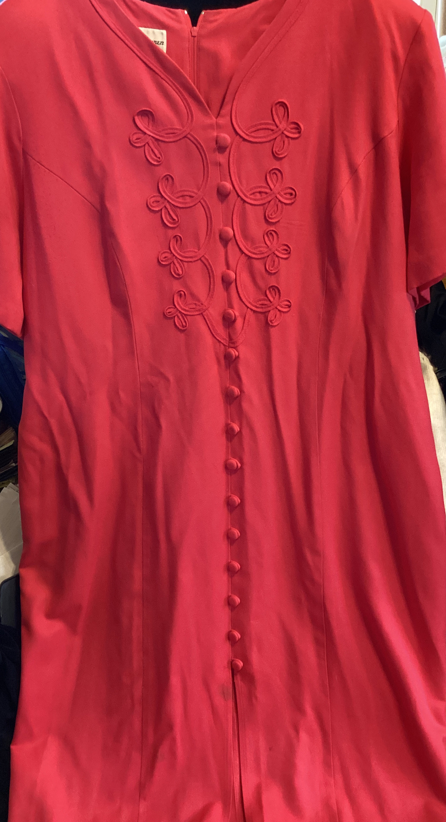 Vintage Betsy Lauren Peach Dress Plus Size 20