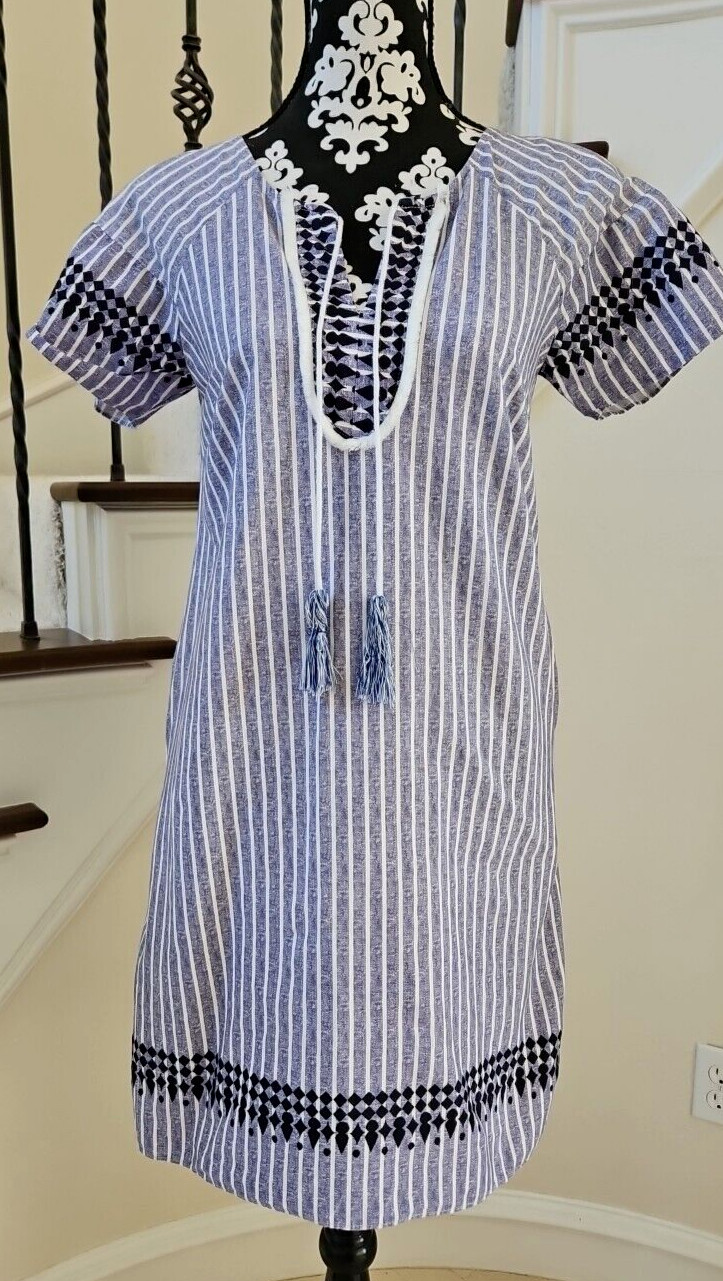 V BY VIOLET WEEKEND PURPLE STRIPED DRESS SIZE S