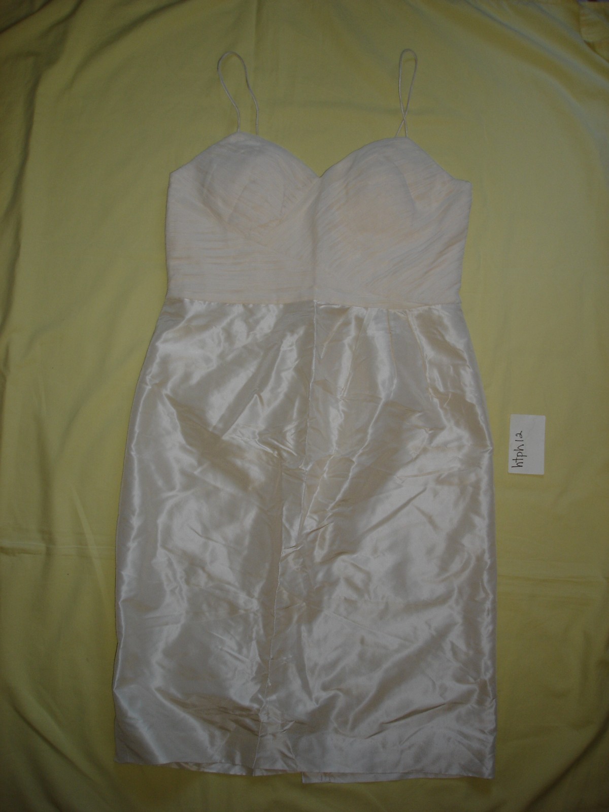 NWT New Banana Republic Monogram lightweight Cream Silk Dress 8 Rare Vintage Hot