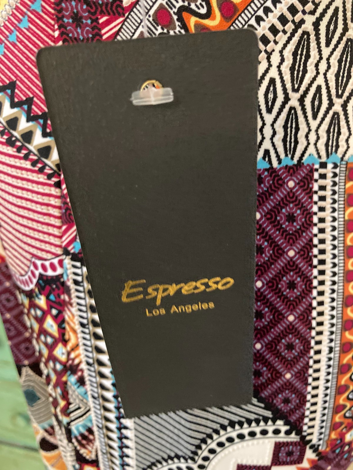 ESPRESSO, NWT, STRETCHY, COLD SHOULDER SLEEVE, SHIFT TYPE DRESS, MEDIUM
