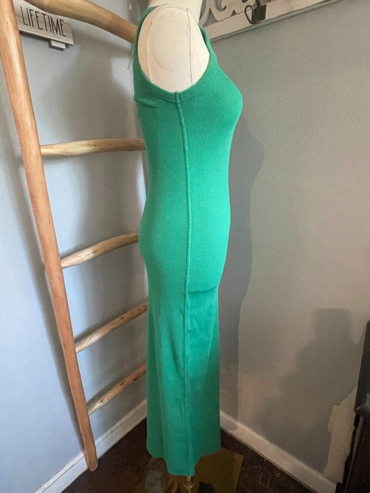 Universal Thread™ Rib-Knit Maxi Bodycon Dress Green